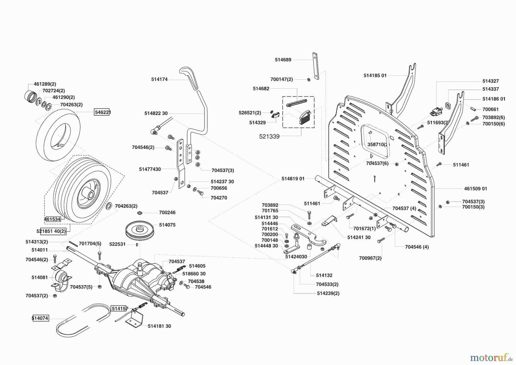  Powerline Gartentechnik Rasentraktor T 13-74 01/2005 - 11/2005 Seite 3