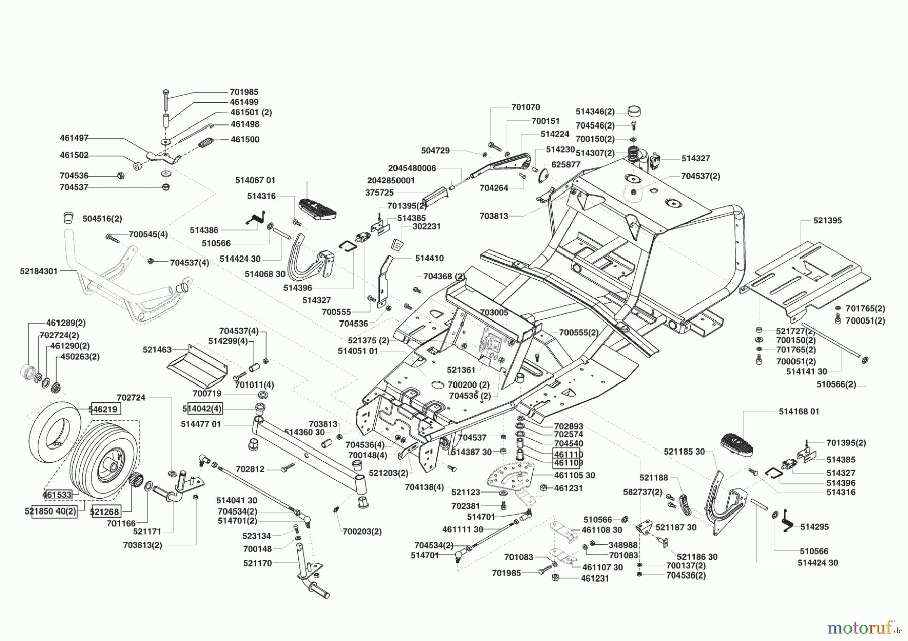 AL-KO Gartentechnik Rasentraktor T 850 01/2005 - 08/2005 Seite 2