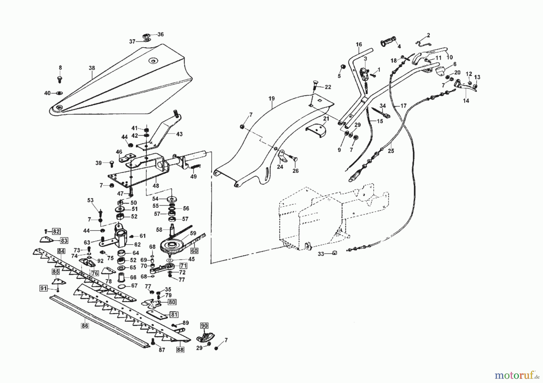 AL-KO Gartentechnik Balkenmäher BM 660/II ab 02/2005 Seite 1