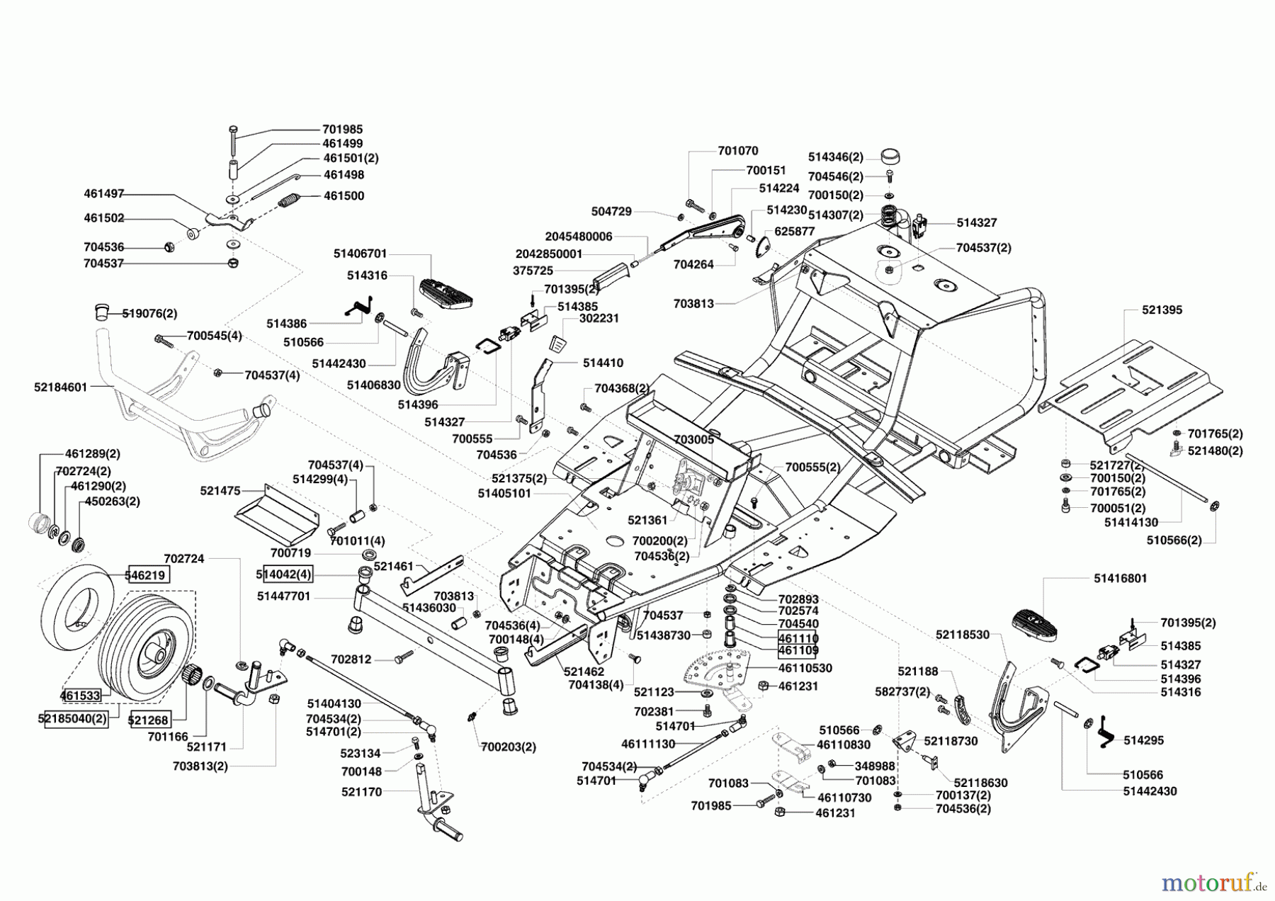 Concord Gartentechnik Rasentraktor T14-85 ab 03/2005 Seite 2