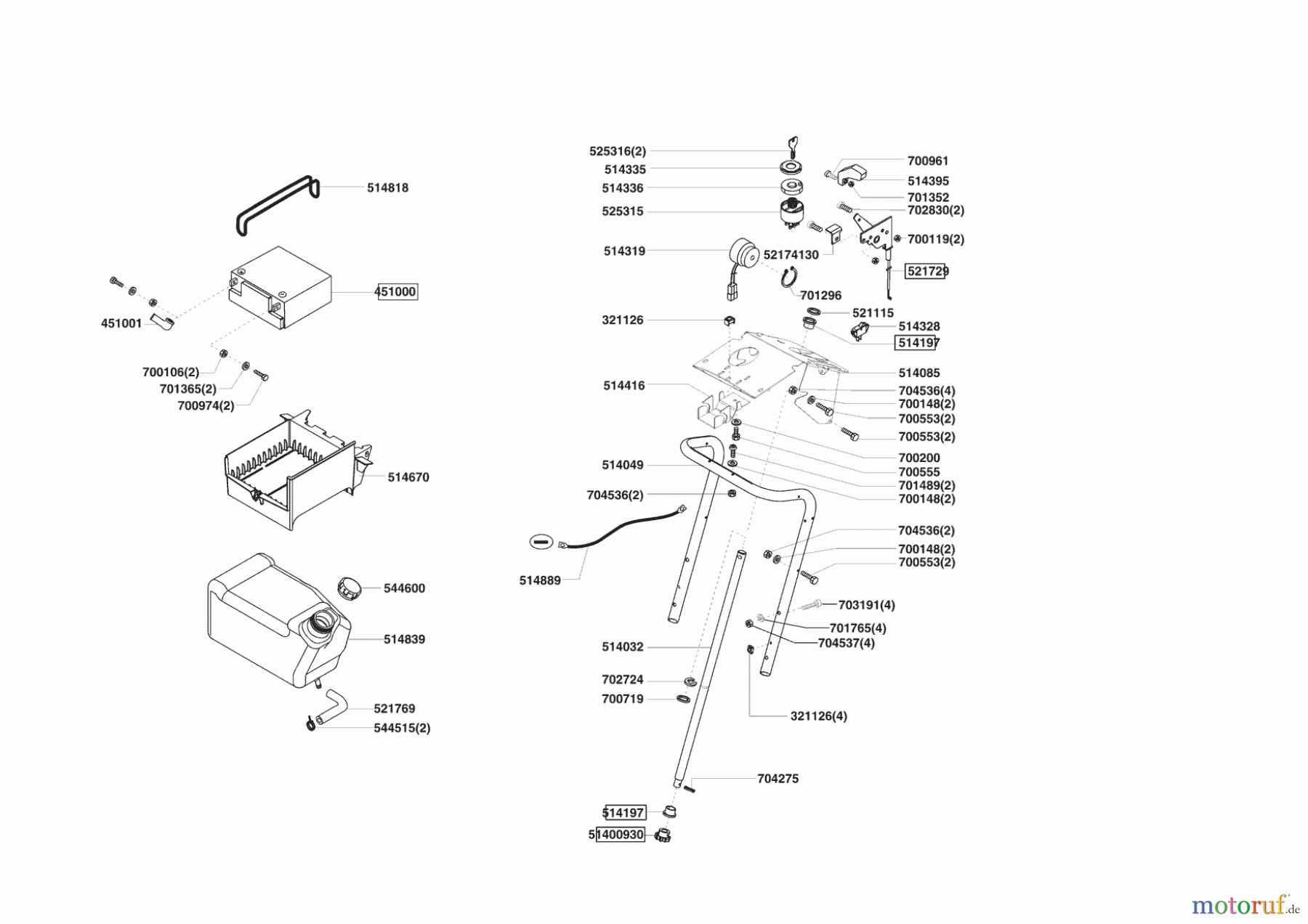 Powerline Gartentechnik Rasentraktor T20-102 HD II 03/2005 - 02/2007 Seite 6