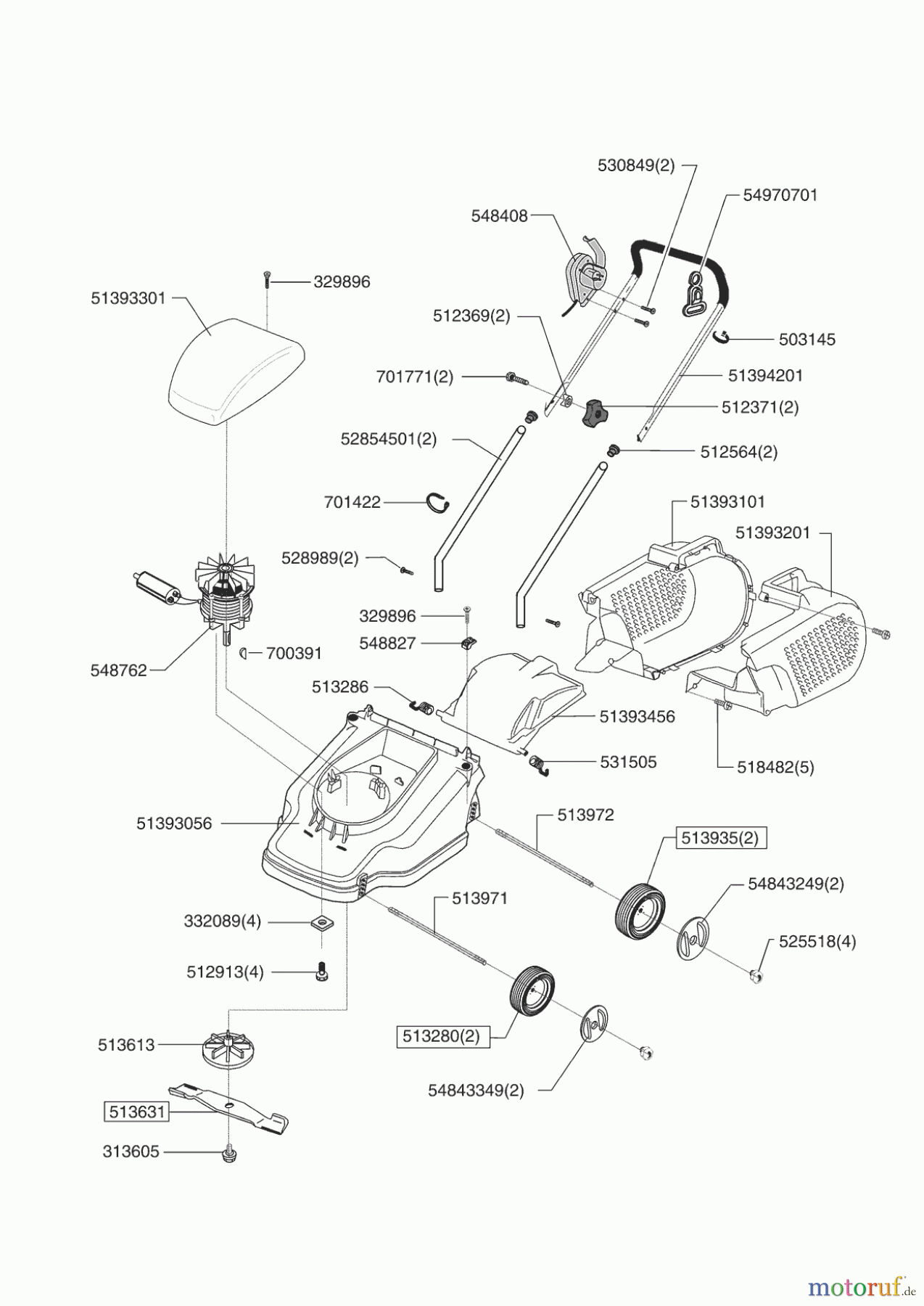 Jardi-Pro Gartentechnik Elektrorasenmäher 38 E Seite 1
