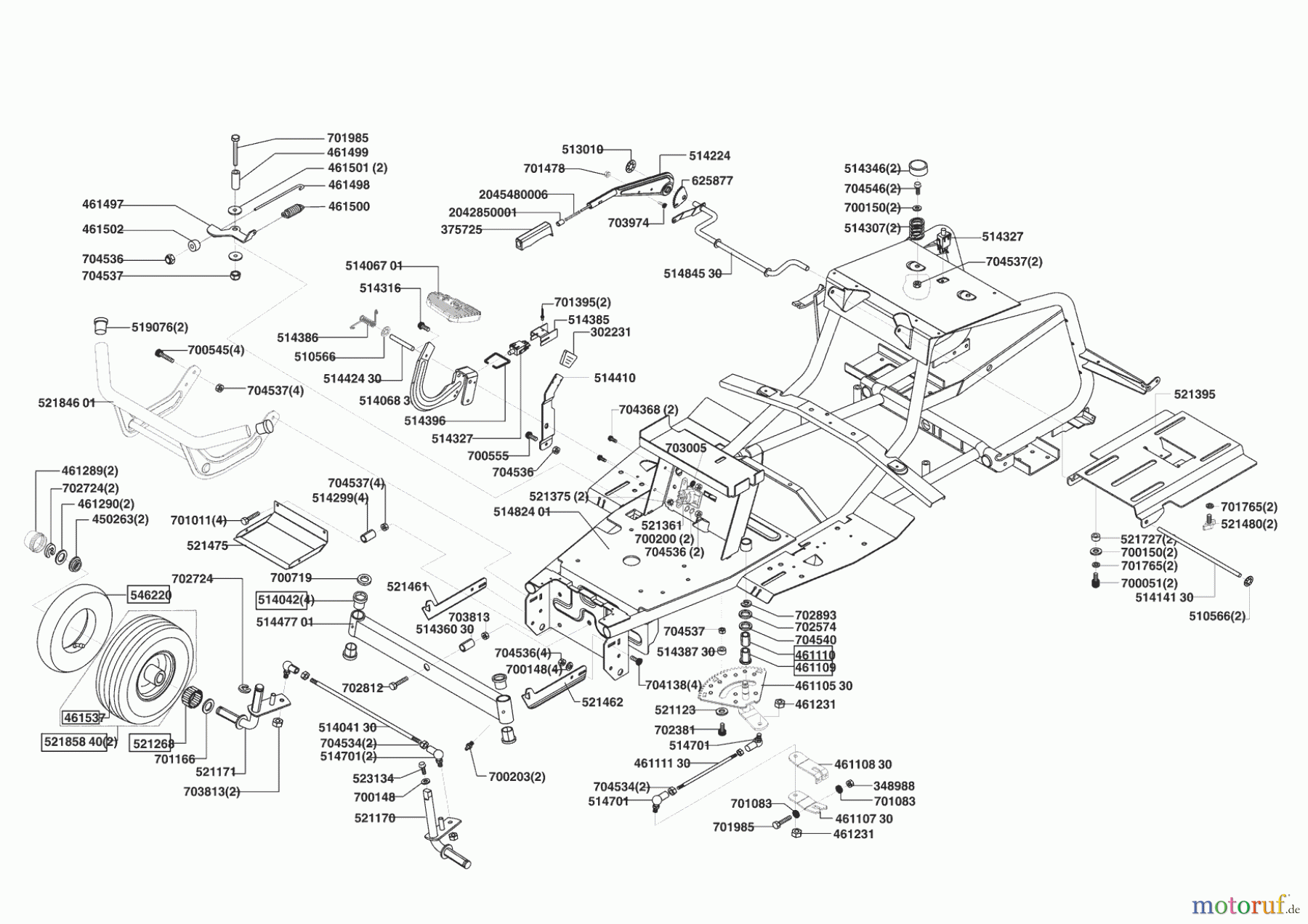 Concord Gartentechnik Rasentraktor T18-102 HD MASPORT 04/2005 - 07/2005 Seite 2