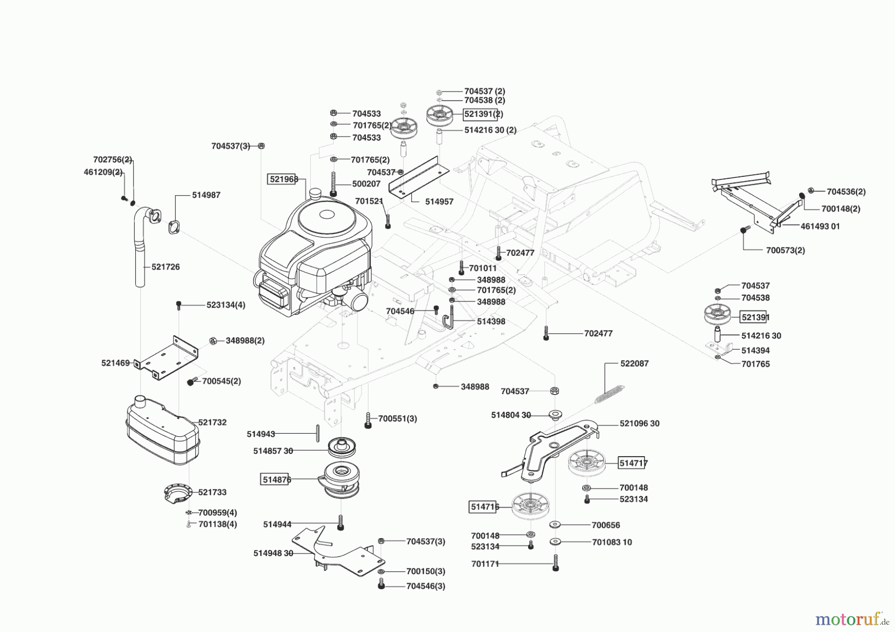 Concord Gartentechnik Rasentraktor T18-102 HD MASPORT 04/2005 - 07/2005 Seite 4