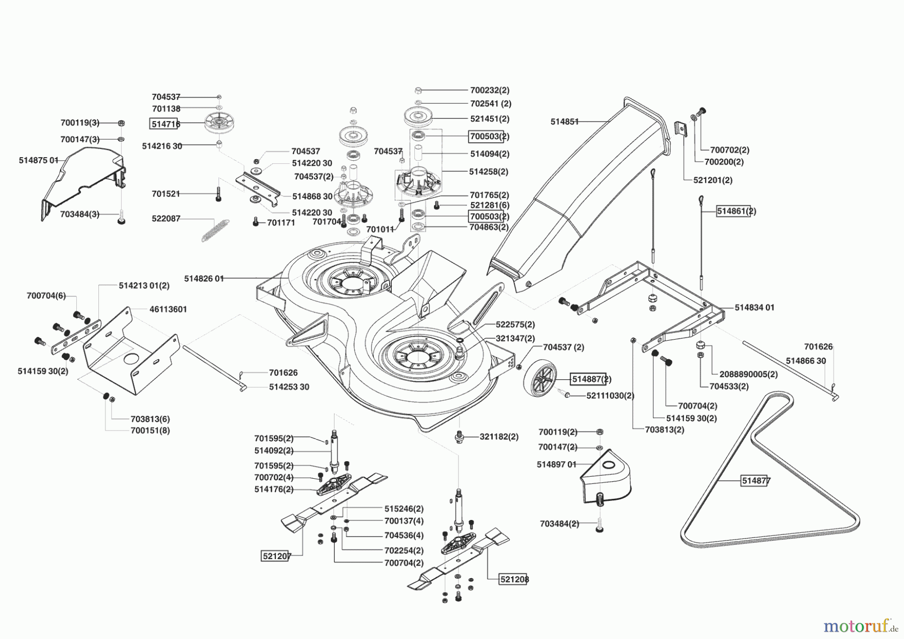 Concord Gartentechnik Rasentraktor T20-102 HDE MASPORT 04/2005 - 09/2005 Seite 5