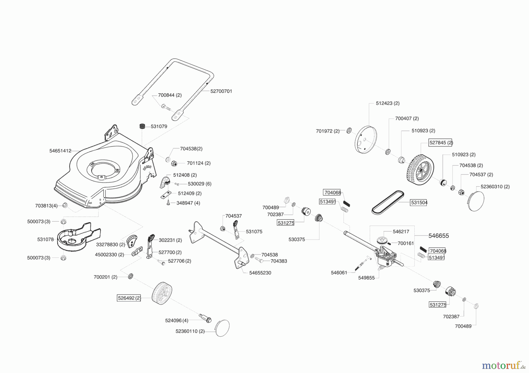  Orion Gartentechnik Benzinrasenmäher 46 BR HONDA  04/2005 Seite 2