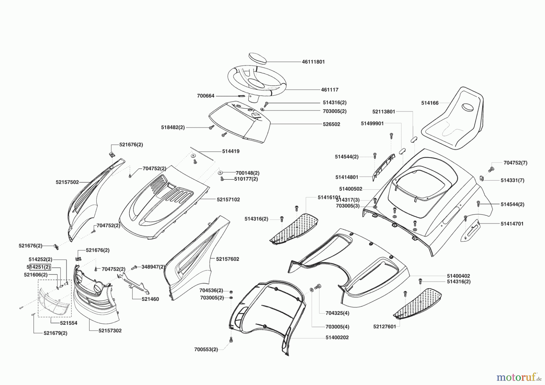  Powerline Gartentechnik Rasentraktor T 13-82 HD  06/2005 - 12/2006 Seite 1