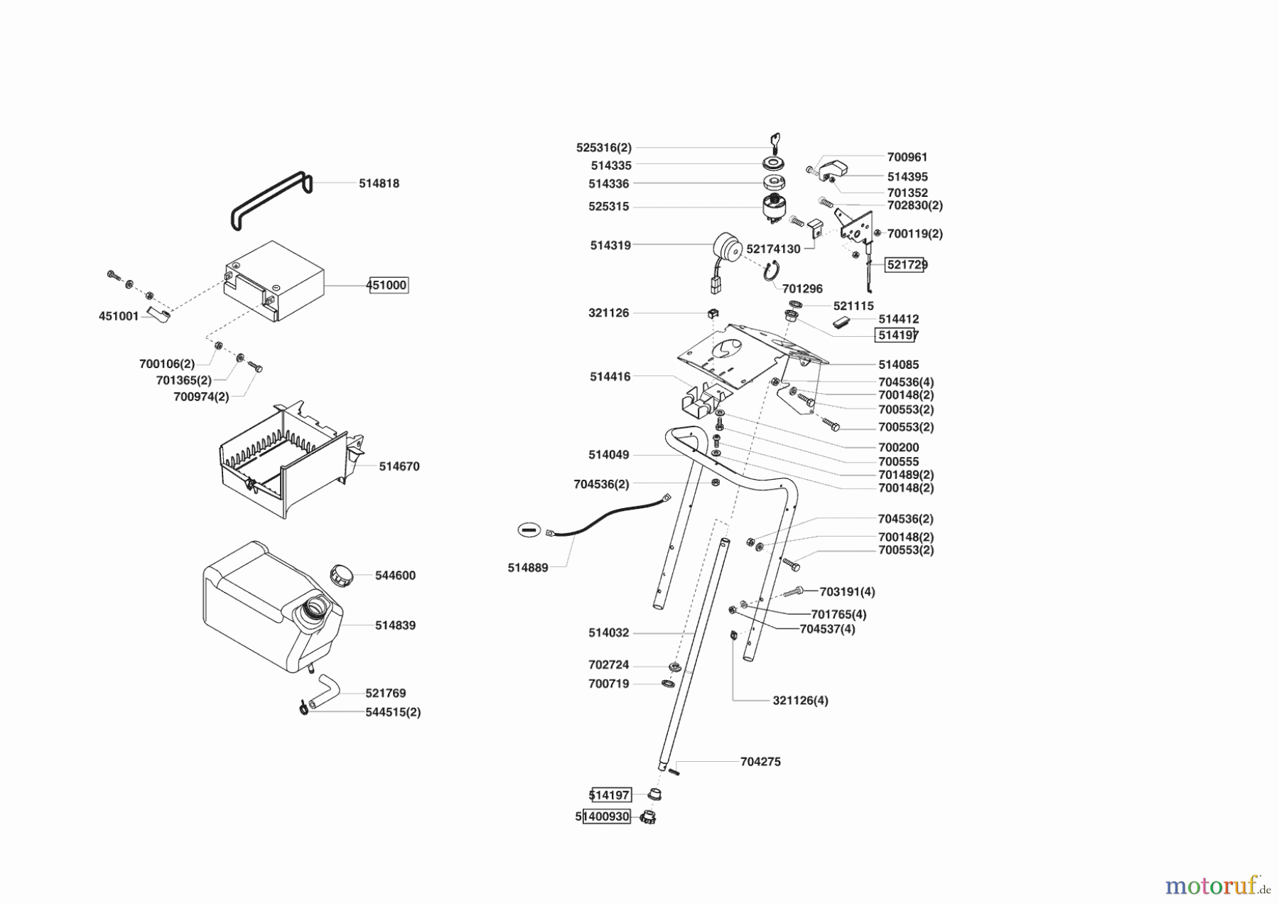 AL-KO Gartentechnik Rasentraktor COOPER T18-102 HD 06/2005 - 10/2007 Seite 6