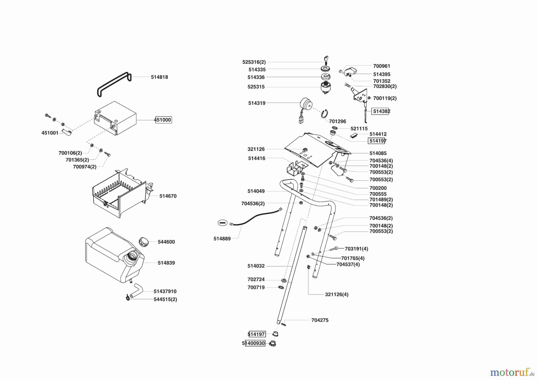 AL-KO Gartentechnik Rasentraktor COOPER T16-102 SP-H 06/2005 - 10/2007 Seite 6