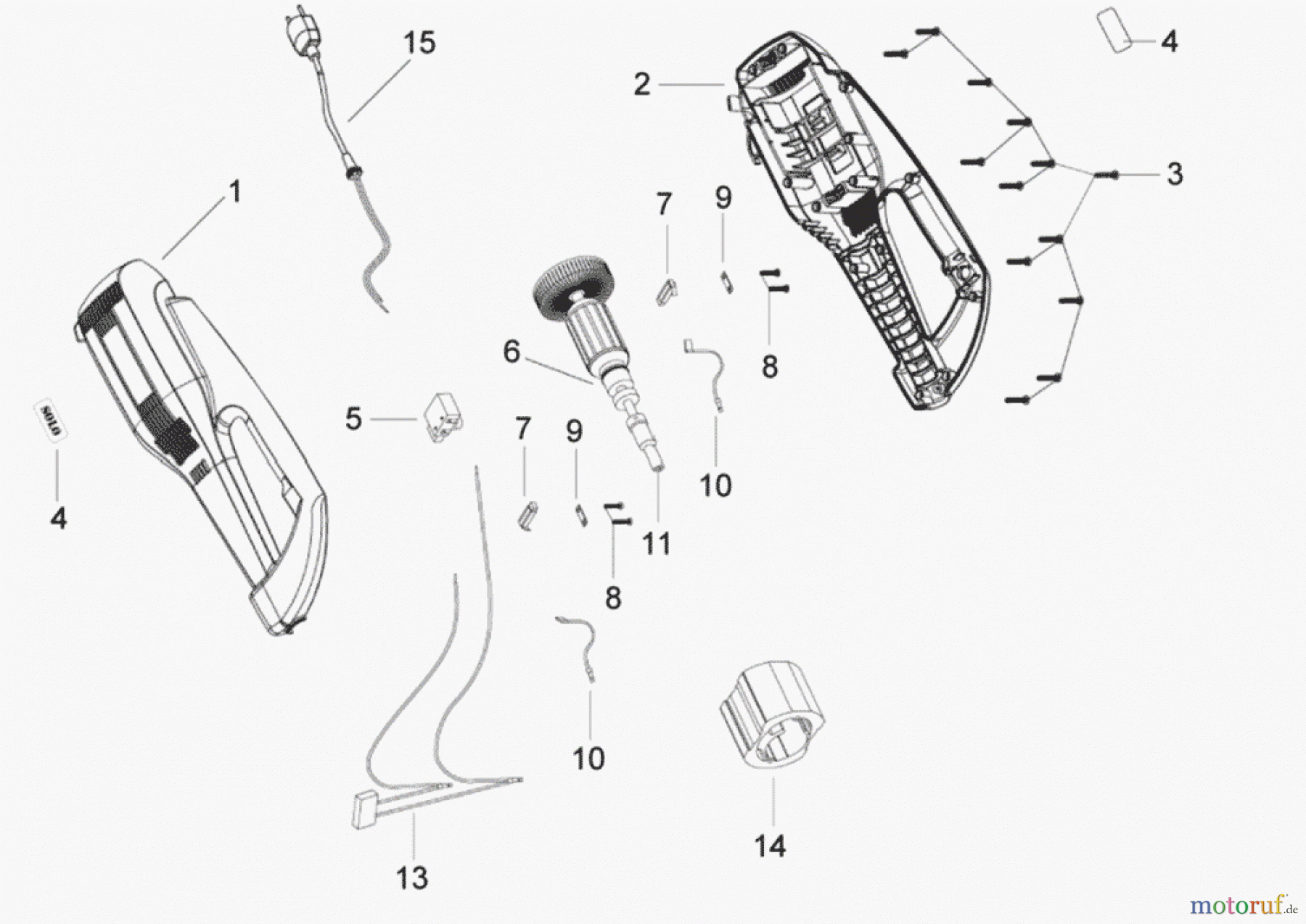  Solo by AL-KO Gartentechnik Motorsensen 113 ET 072005 Druck 9 113 700 07/2005 [SN: ET 072005 Druck 9 113 700] - 09/2011 [SN: ET 092011 Druck 9 113 701] Seite 1