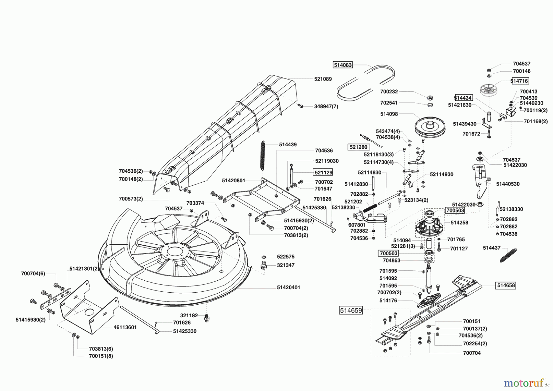 AL-KO Gartentechnik Rasentraktor T13-85 LUX HVC 07/2005 - 10/2007 Seite 5