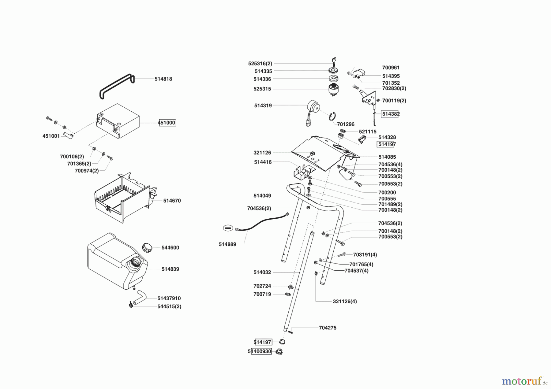 Powerline Gartentechnik Rasentraktor T 15-102 HD 07/2005 - 10/2007 Seite 6