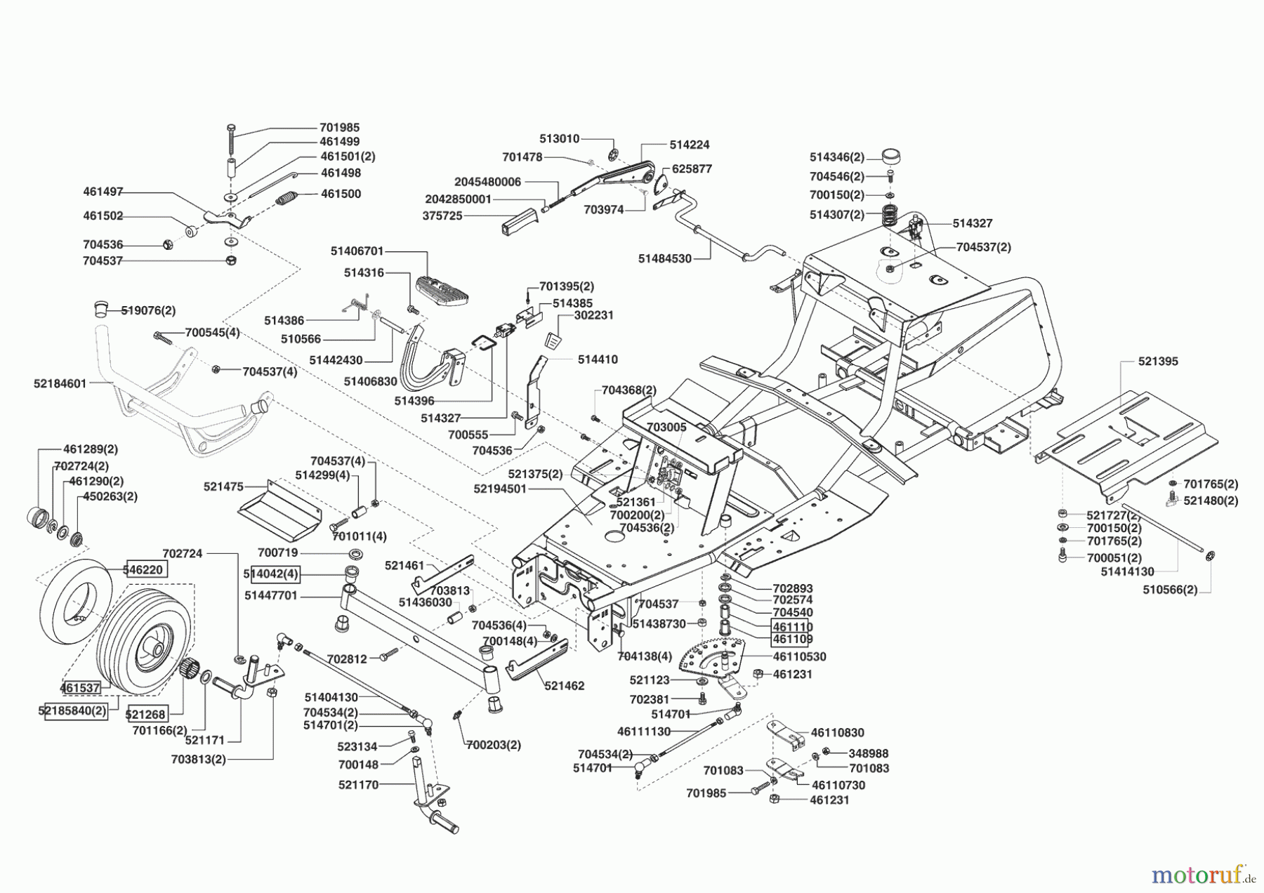  Powerline Gartentechnik Rasentraktor T18-102 HDS (AUSTRALIEN) 07/2005 - 10/2007 Seite 2