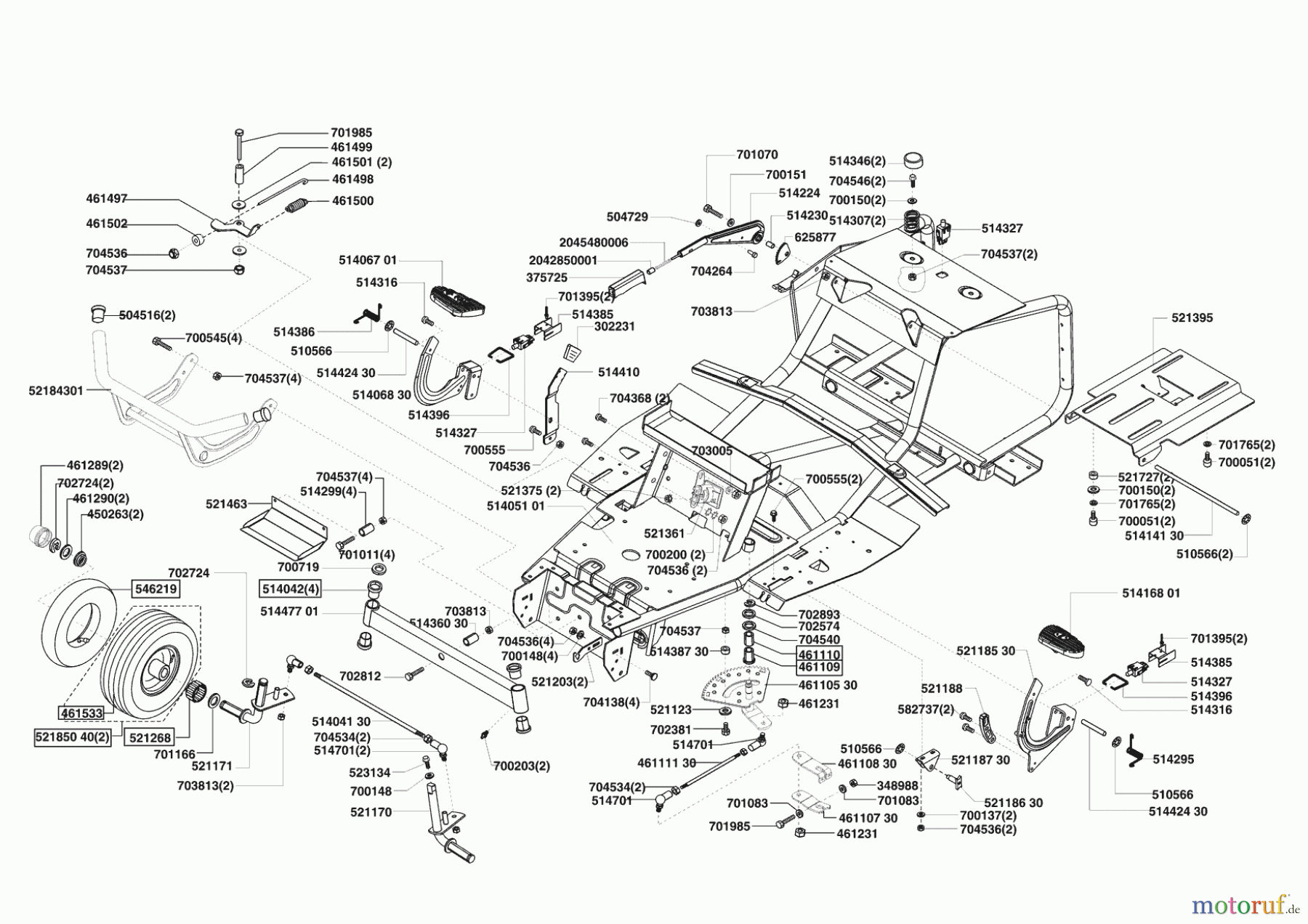 AL-KO Gartentechnik Rasentraktor T 850 08/2005 - 02/2006 Seite 2