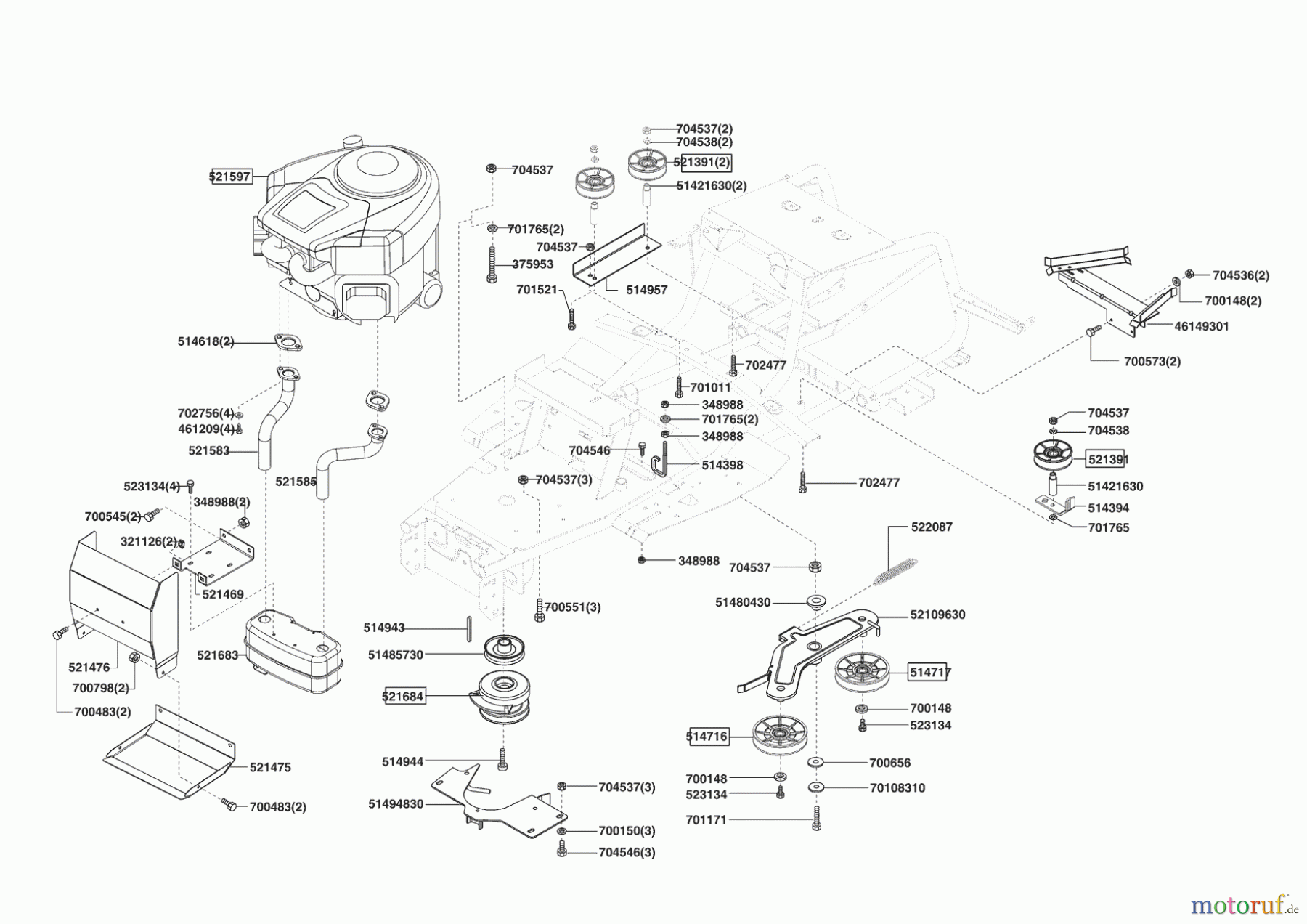 Powerline Gartentechnik Rasentraktor T 20-102 HD 08/2005 - 10/2007 Seite 4