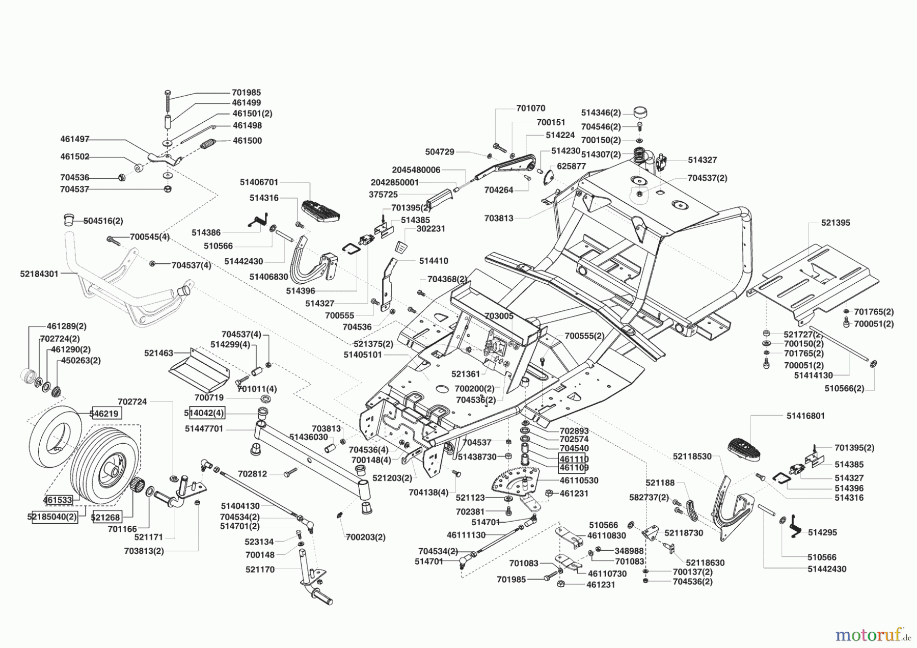 AL-KO Gartentechnik Rasentraktor T 850 08/2005 - 02/2006 Seite 2