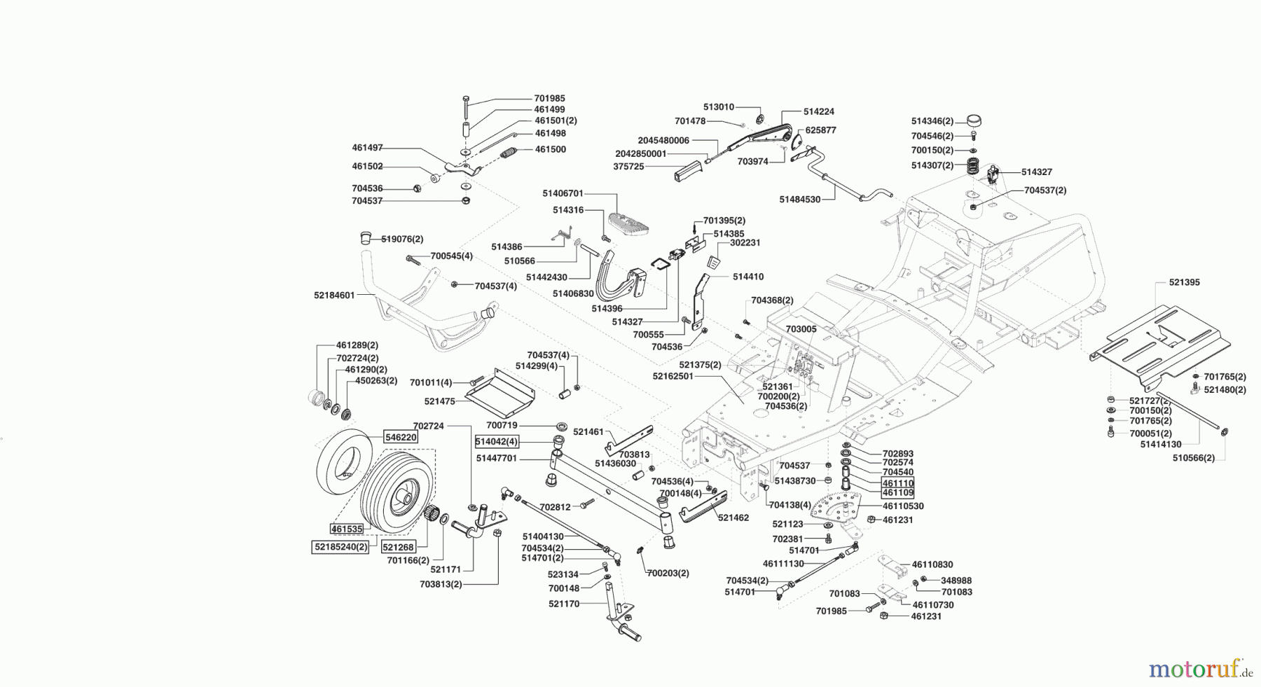 Concord Gartentechnik Rasentraktor T20-102 HDE MASPORT 09/2005 - 11/2006 Seite 2