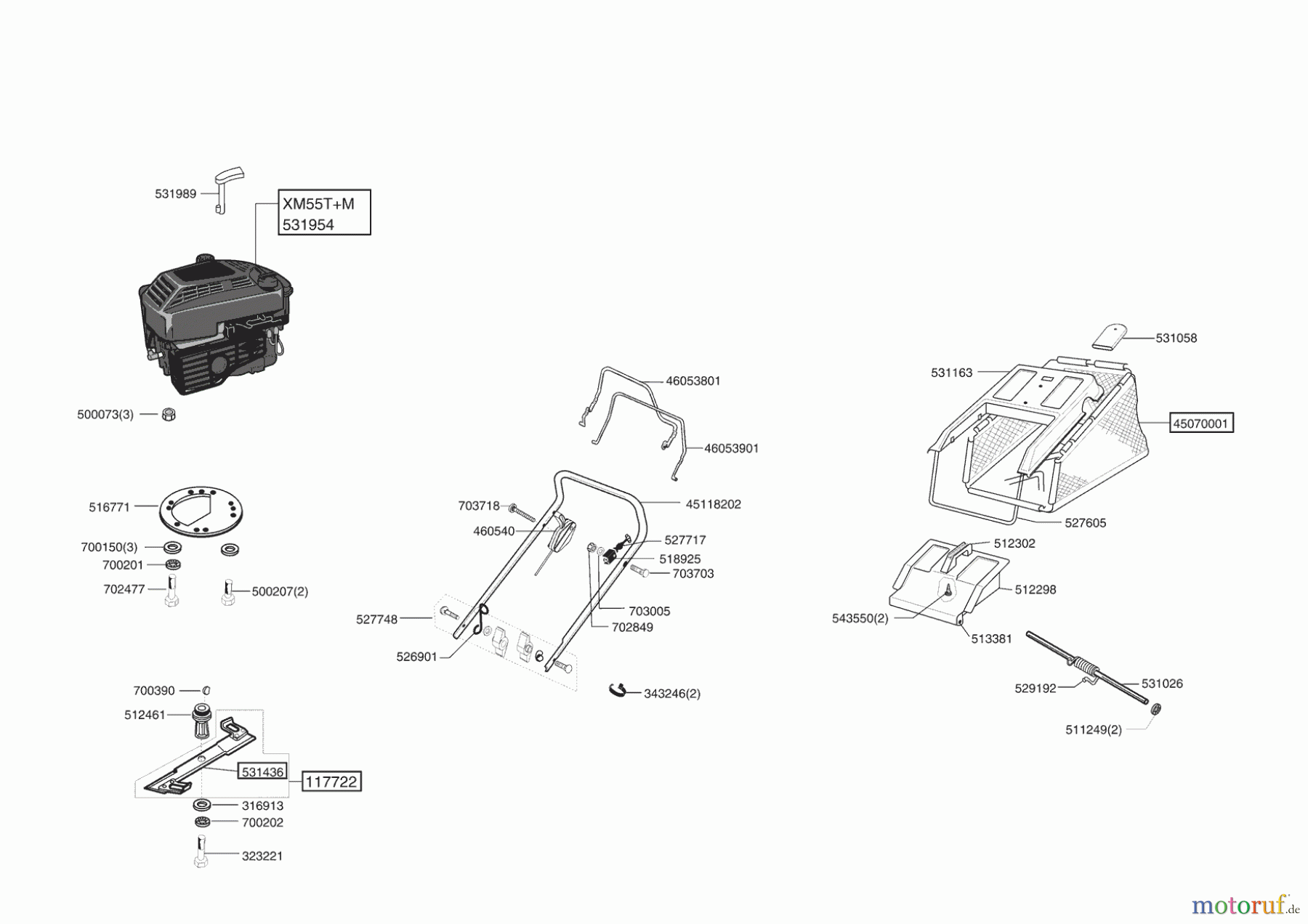  Powerline Gartentechnik Benzinrasenmäher 4700 BRA Seite 1