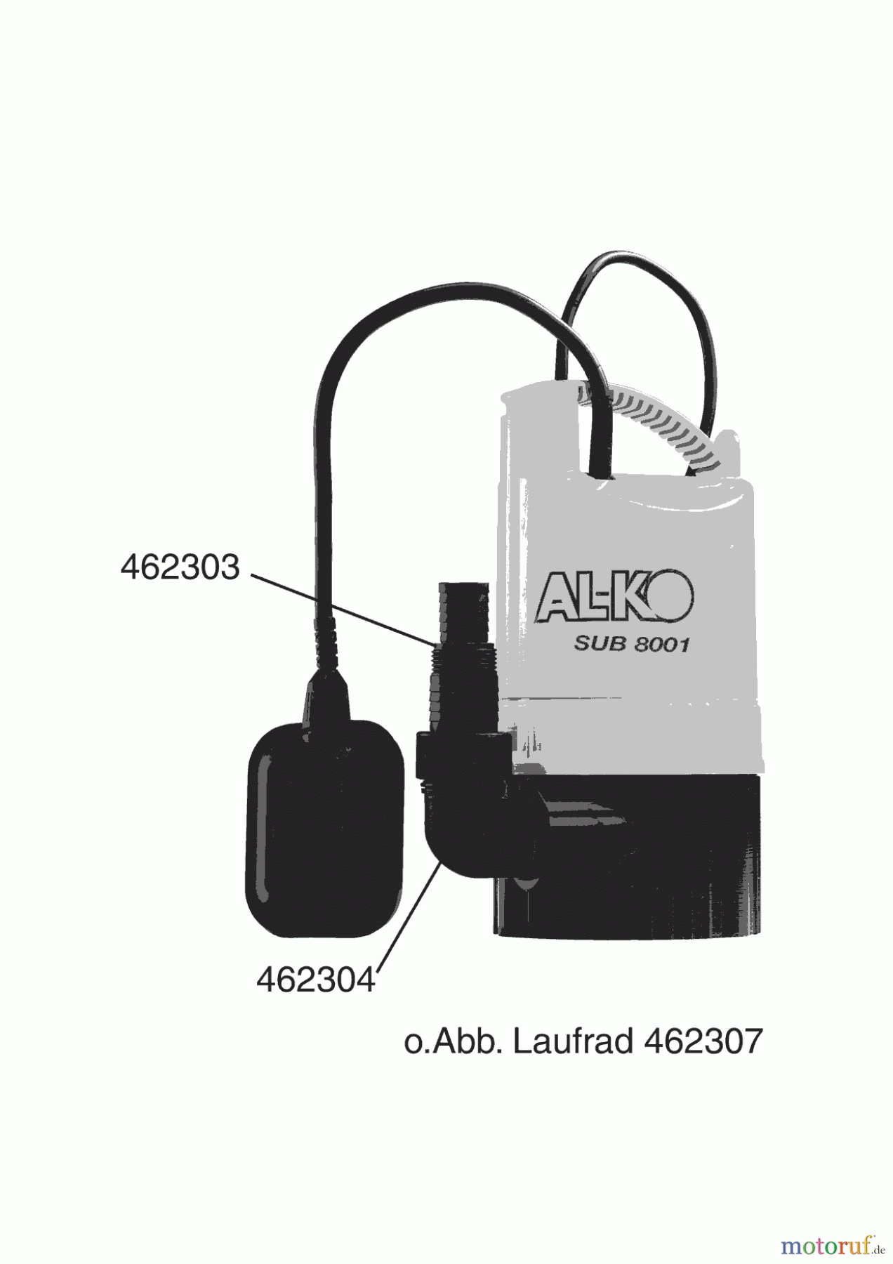 AL-KO Wassertechnik Tauchpumpen SUB 8001 10/2005 - 01/2009 Seite 1