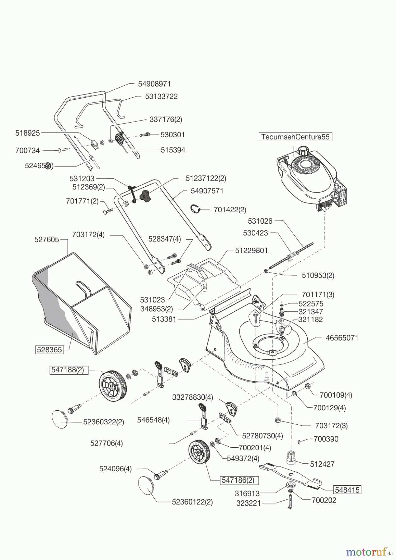  AL-KO Gartentechnik Benzinrasenmäher  MIRAGE 521 T5  10/2005 Seite 1