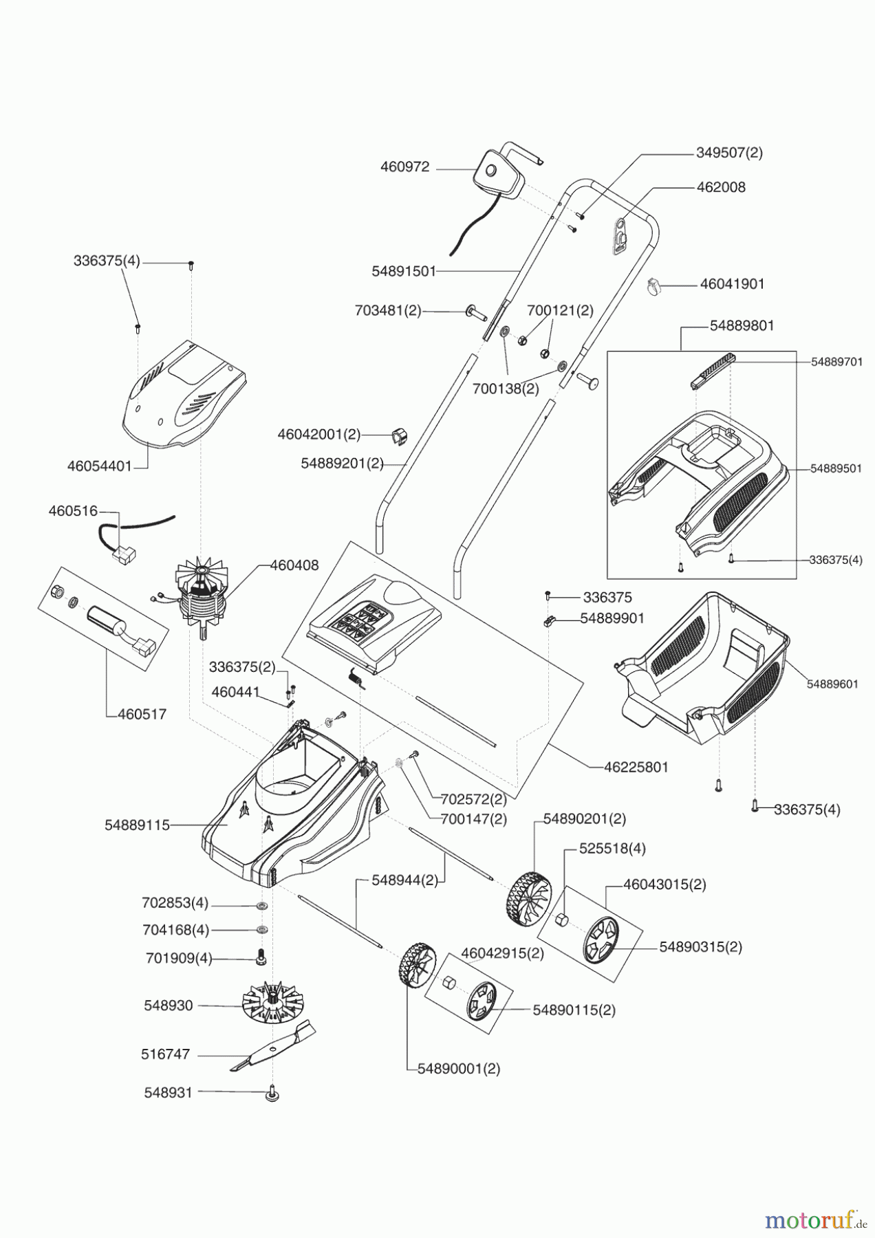  Migros Gartentechnik Elektrorasenmäher EH 32 Hobby Line 11/2005 - 01/2008 Seite 1