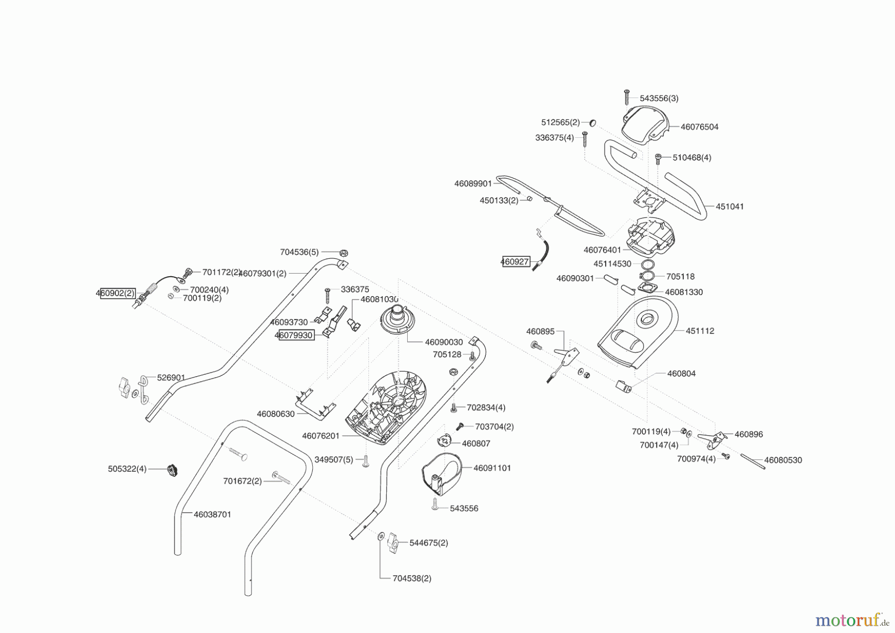 AL-KO Gartentechnik Benzinrasenmäher Vario 470 B 11/2005 - 01/2009 Seite 2