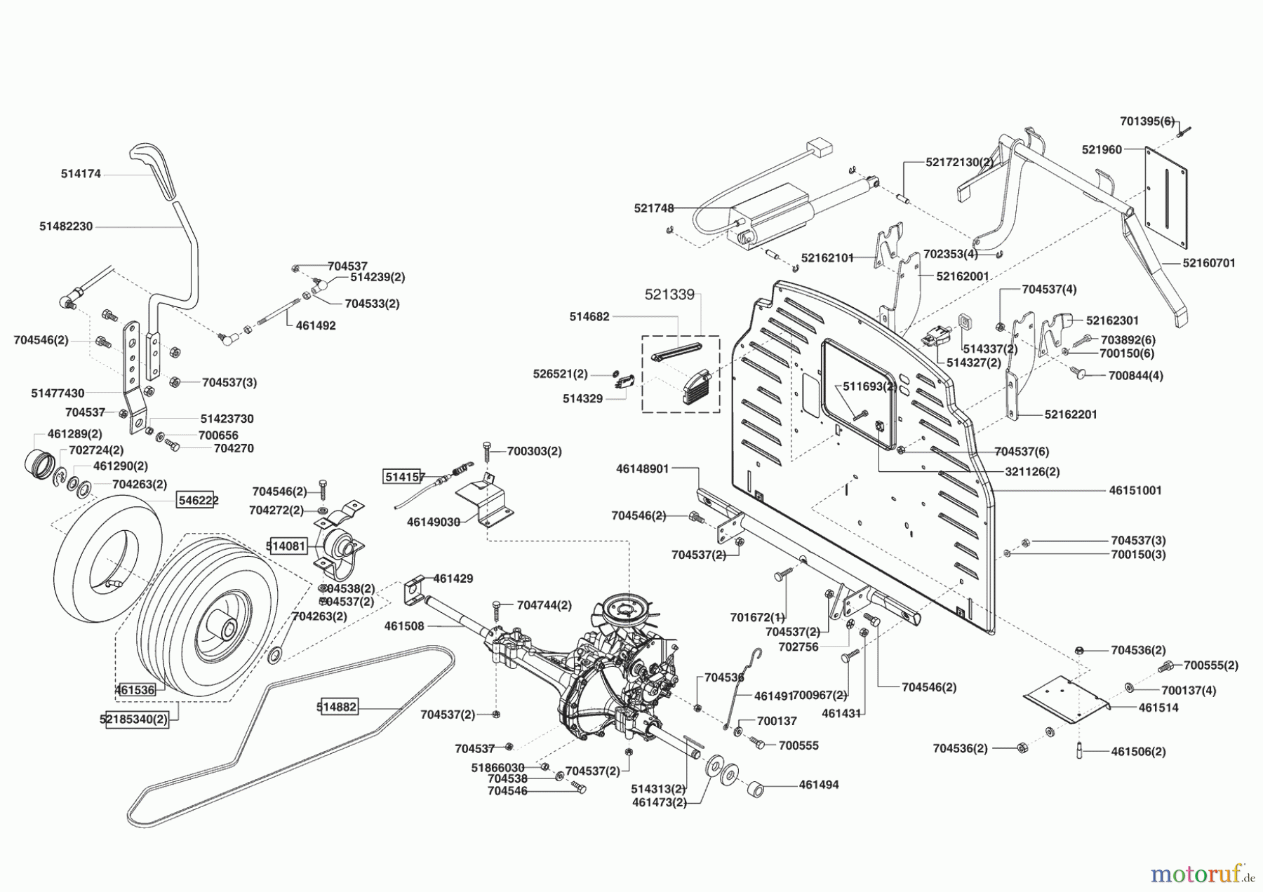 Powerline Gartentechnik Rasentraktor T 16-102 HDE Honda 11/2005 - 01/2006 Seite 3
