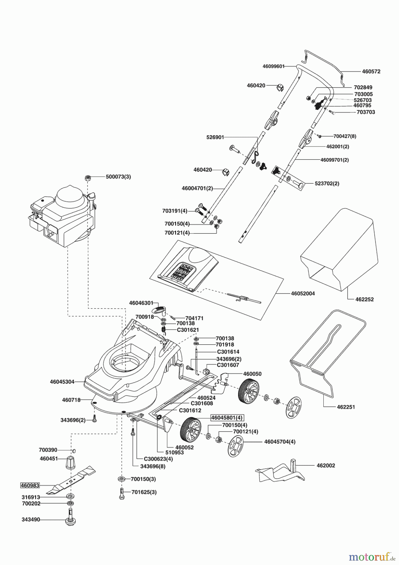 AL-KO Gartentechnik Benzinrasenmäher Comfort 420 B BioCombi Seite 1