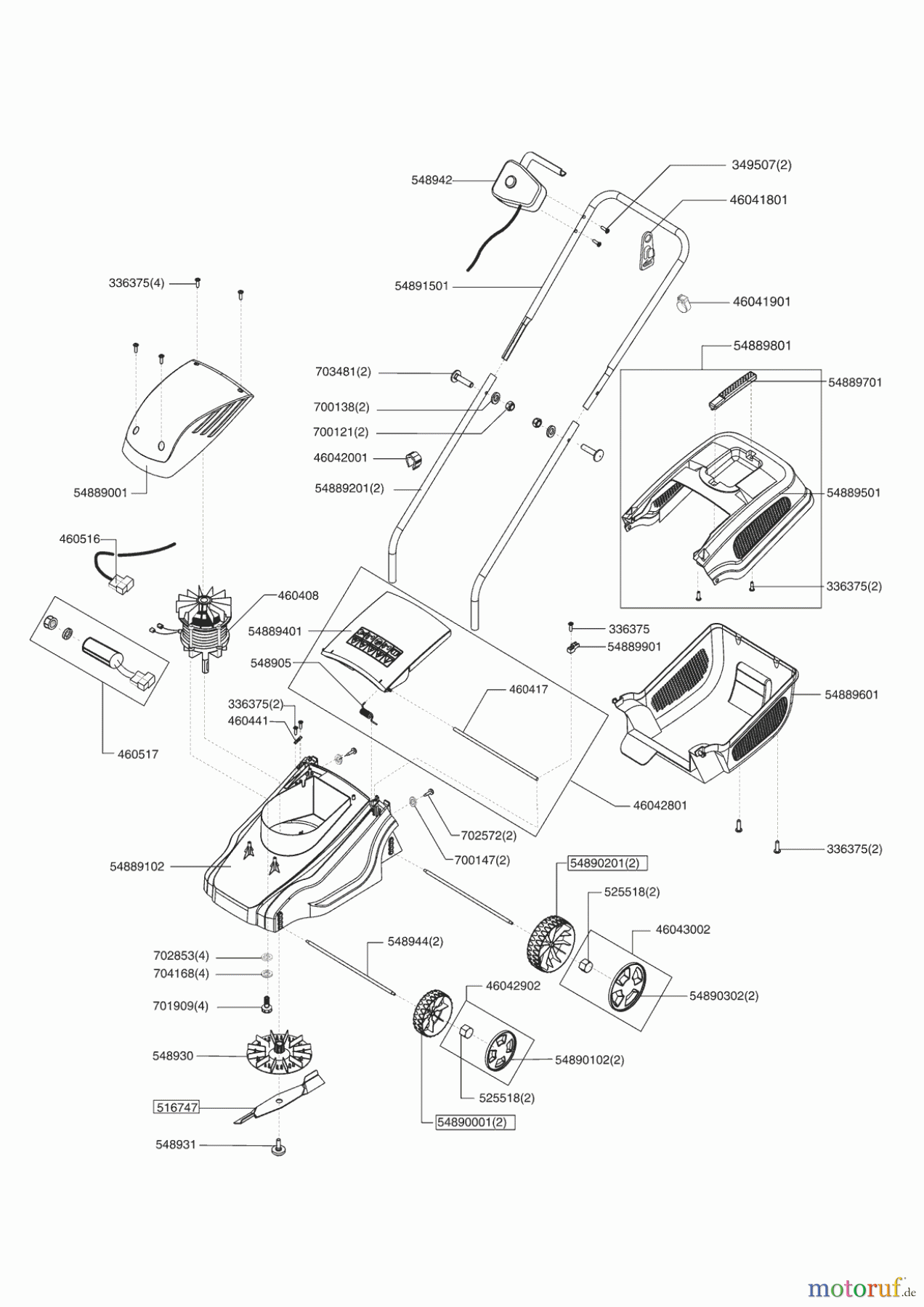 GardensBest Gartentechnik Elektrorasenmäher 0932 EP 12/2005 Seite 1