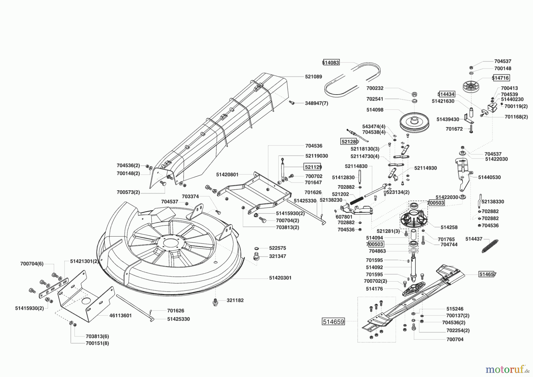  Mr. Gardener Gartentechnik Rasentraktor B 125/74 12/2005 - 11/2006 Seite 5