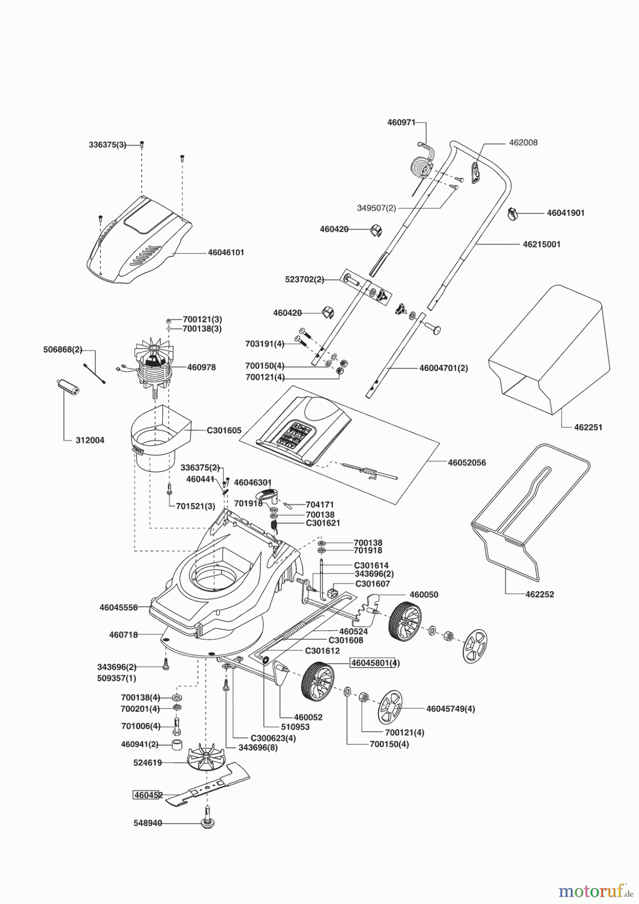 Jardi-Pro Gartentechnik Elektrorasenmäher 42 E Seite 1
