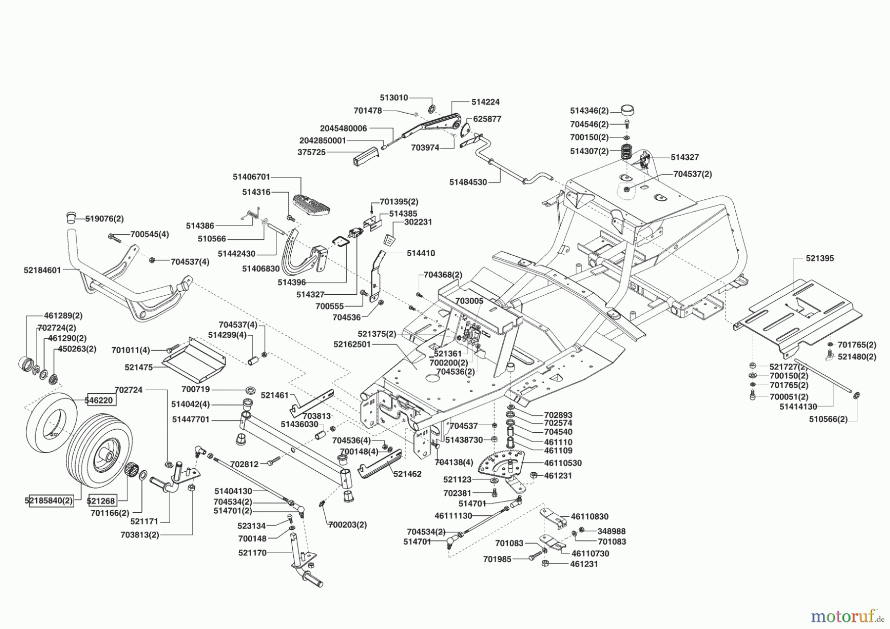  Concord Gartentechnik Rasentraktor T18-102 HDE ab 01/2006 Seite 2