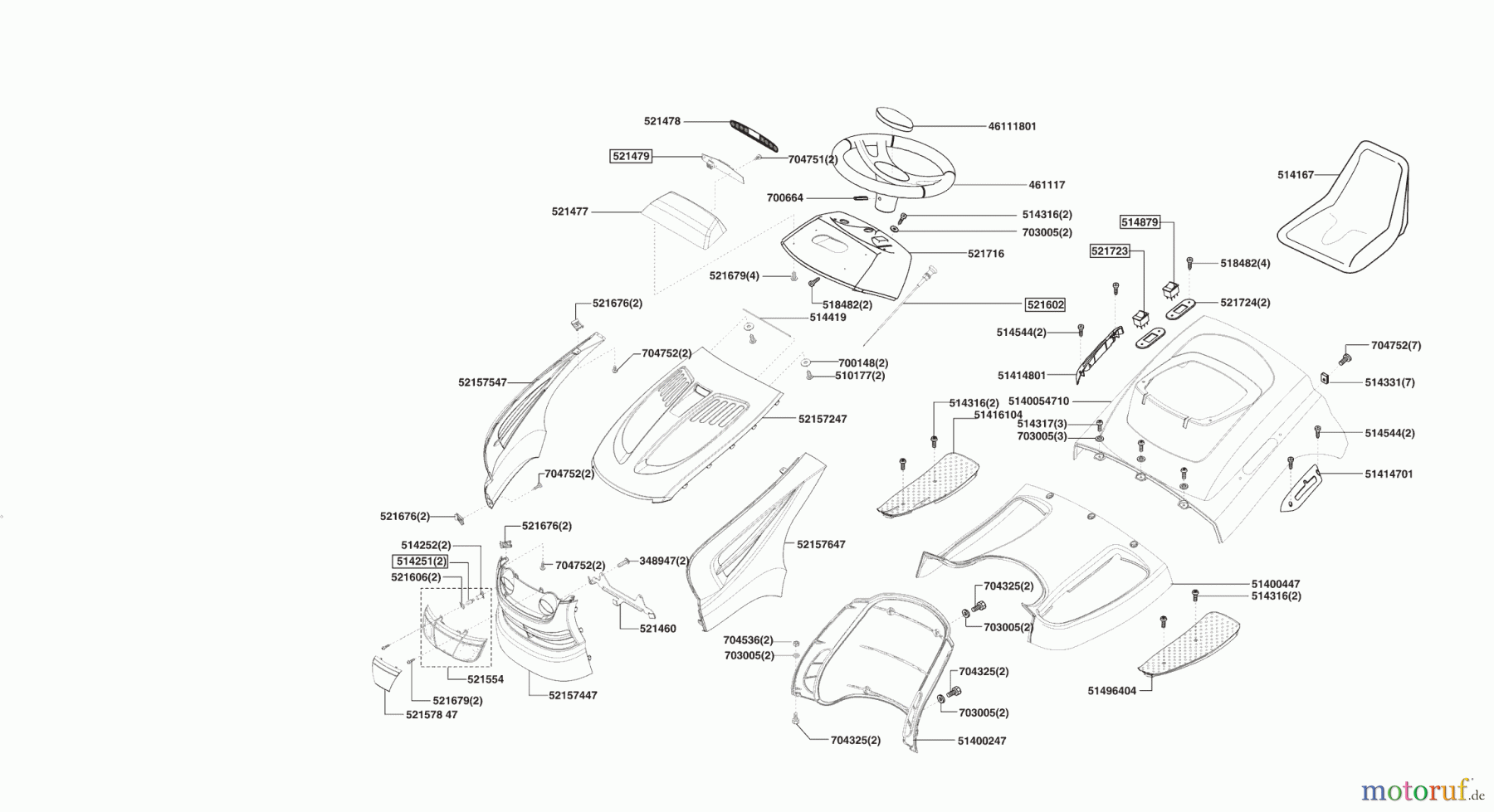 AL-KO Gartentechnik Rasentraktor T 20/102 HDE-MK 01/2006 - 10/2007 Seite 1