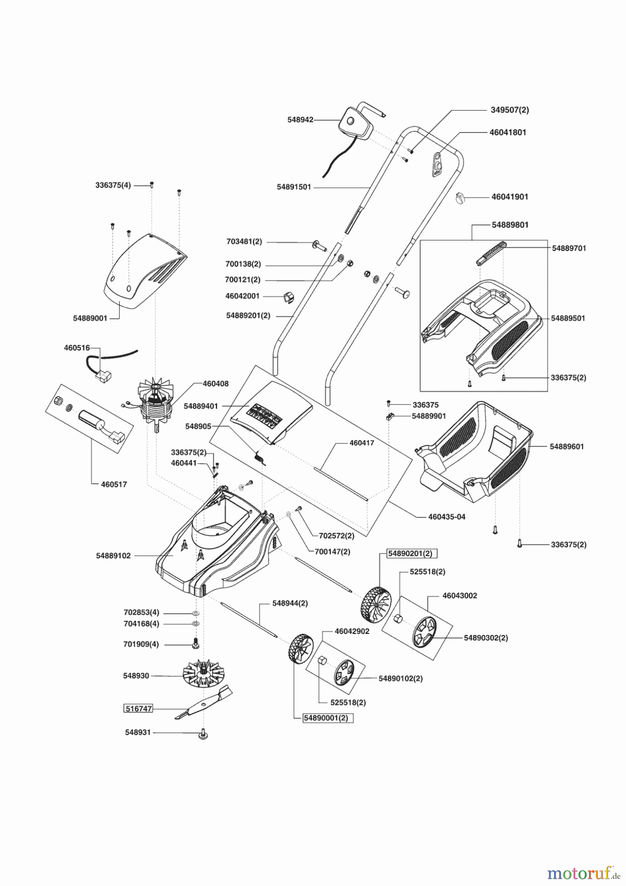  Top Garden Gartentechnik Elektrorasenmäher 32 E Seite 1