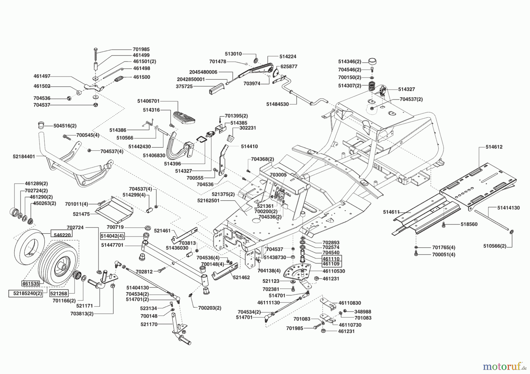 AL-KO Gartentechnik Rasentraktor T18-102 HDE Lux HVC 02/2006 - 10/2007 Seite 2