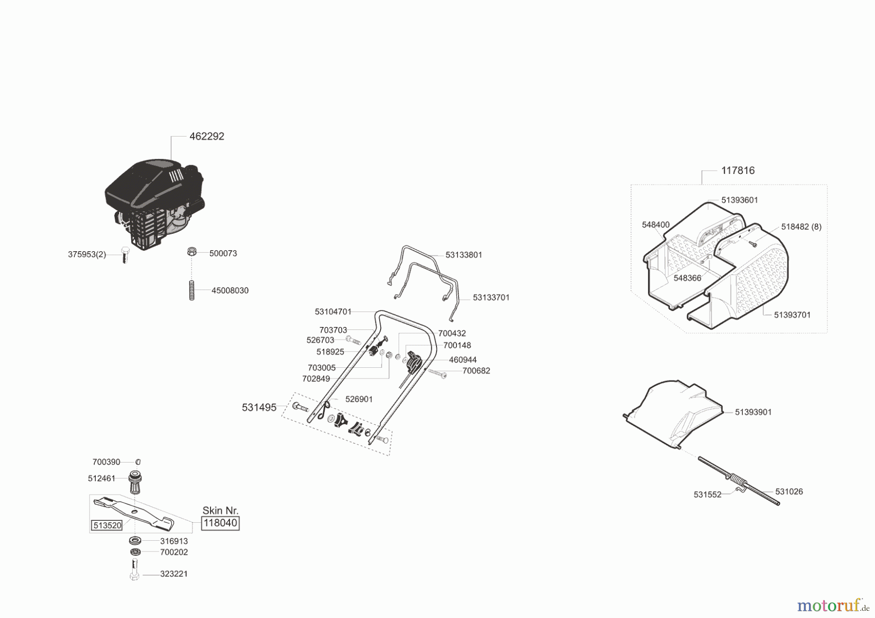 AL-KO Gartentechnik Benzinrasenmäher NEW TEC 46 BR  02/2006 - 08/2007 Seite 1