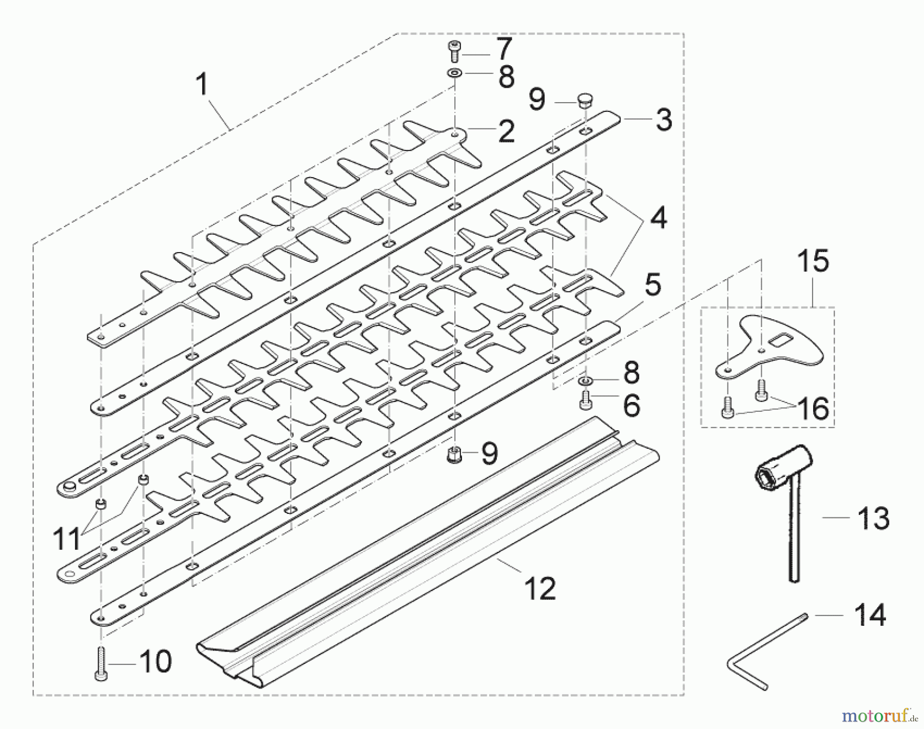  Solo by AL-KO Gartentechnik Heckenschere 160 ET 122006 Druck 9 160 701 02/2006 [SN: ET 122006 Druck 9 160 701] - 02/2007 [SN: S.Nr. 1451;  022007 Druck 9 160 702] Seite 8