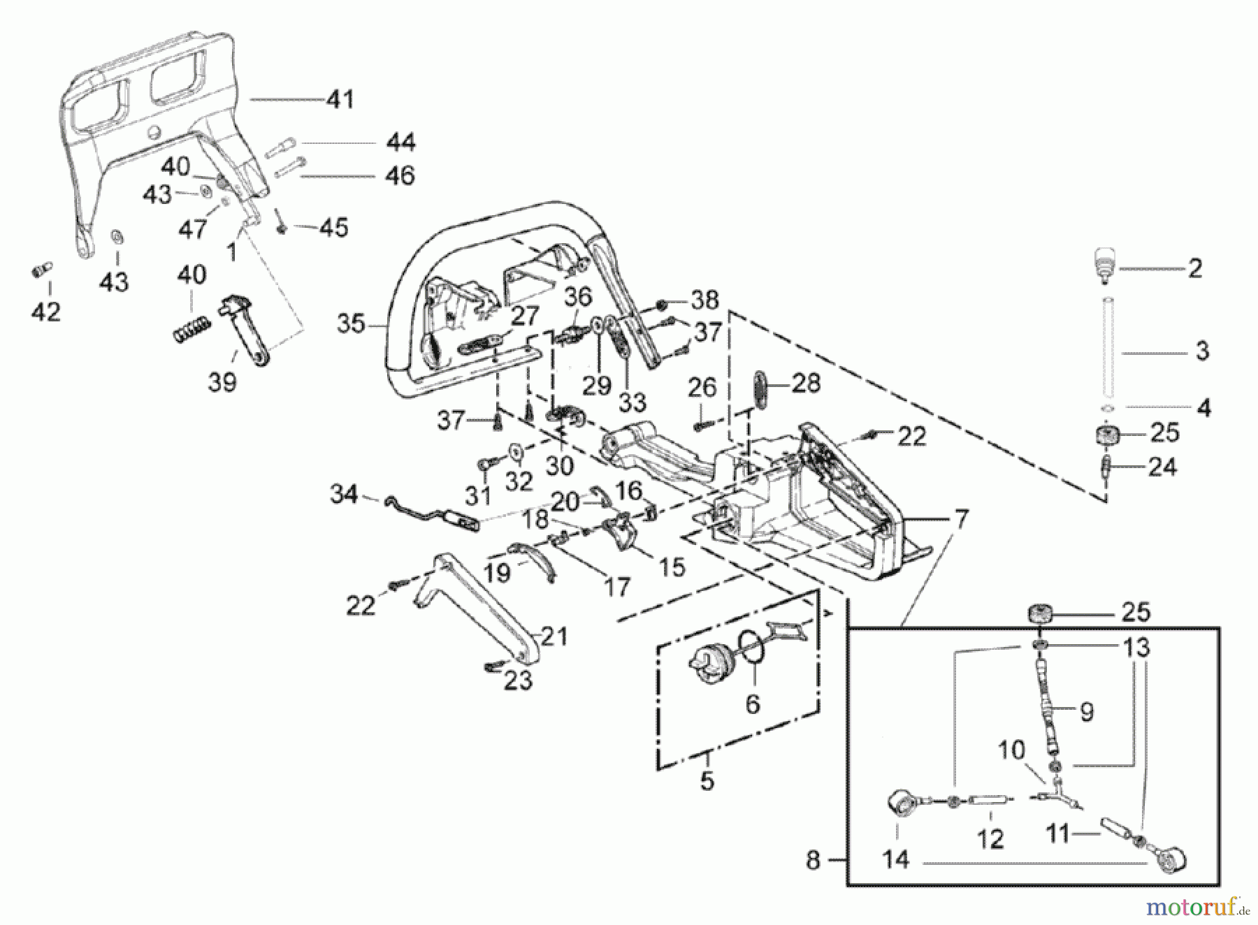  Solo by AL-KO Gartentechnik Kettensägen 656 ET 122006 Druck 9 656 700 02/2006 [SN: ET 122006 Druck 9 656 700] - 03/2009 [SN: ET 032009 Druck 9 656 701] Seite 6