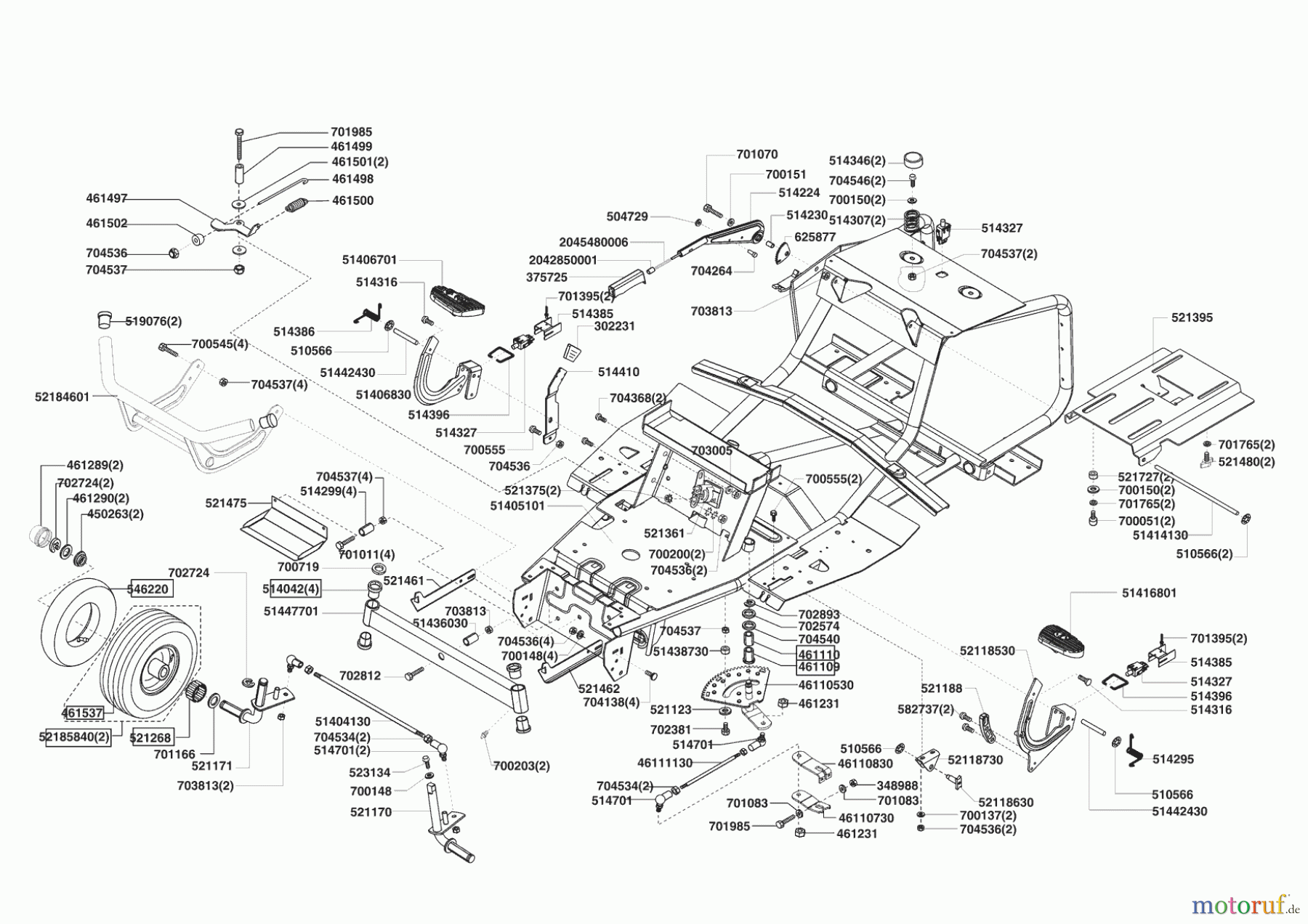 Concord Gartentechnik Rasentraktor T 13-82 03/2006 Seite 2