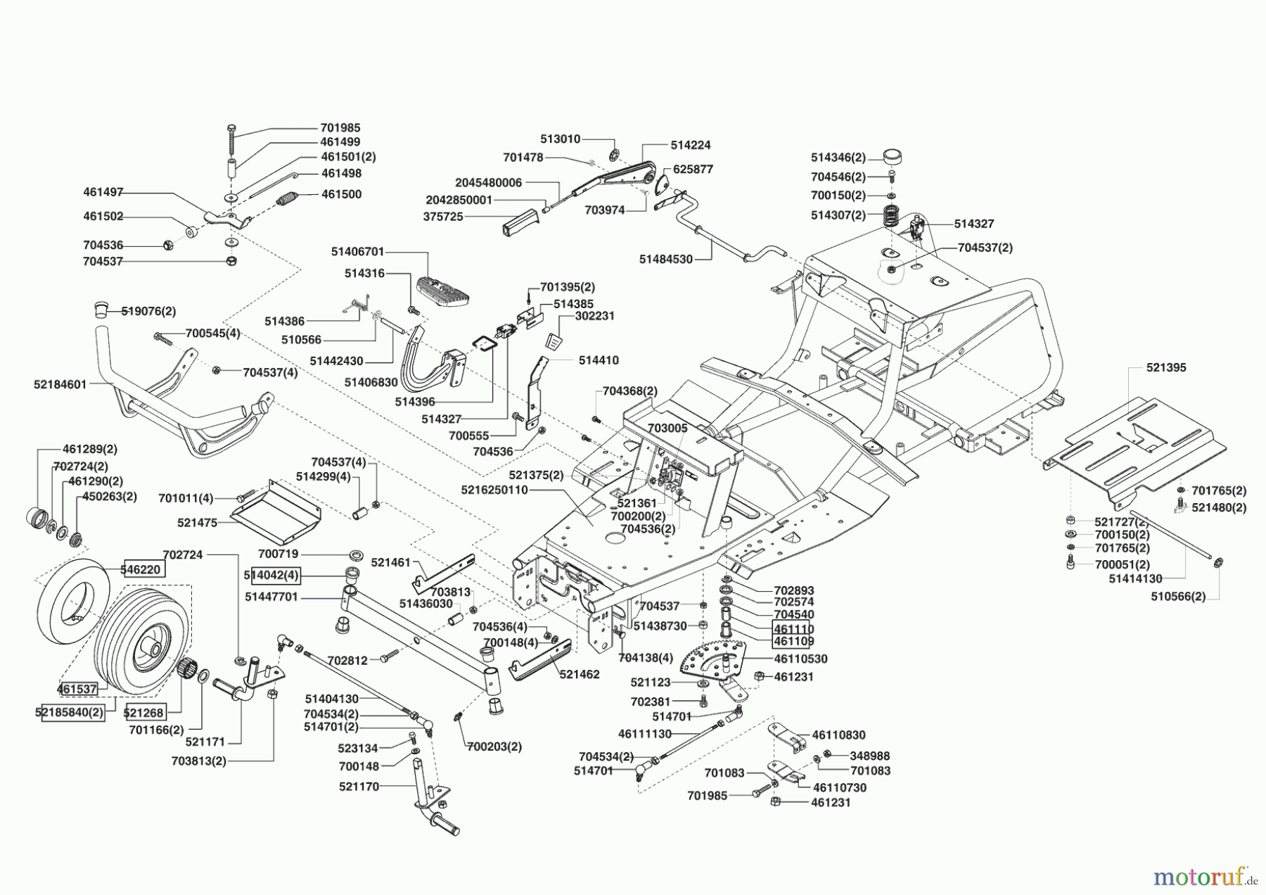 Powerline Gartentechnik Rasentraktor LIMITED T15 HDE-K Seite 2