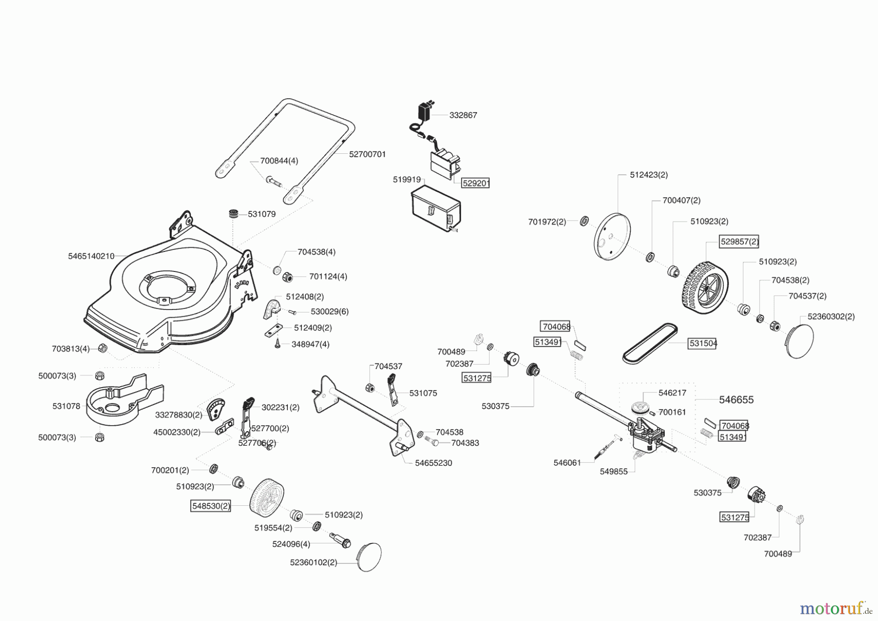  AL-KO Gartentechnik Benzinrasenmäher CLASSIC 46 BRE  ab 03/2006 Seite 2
