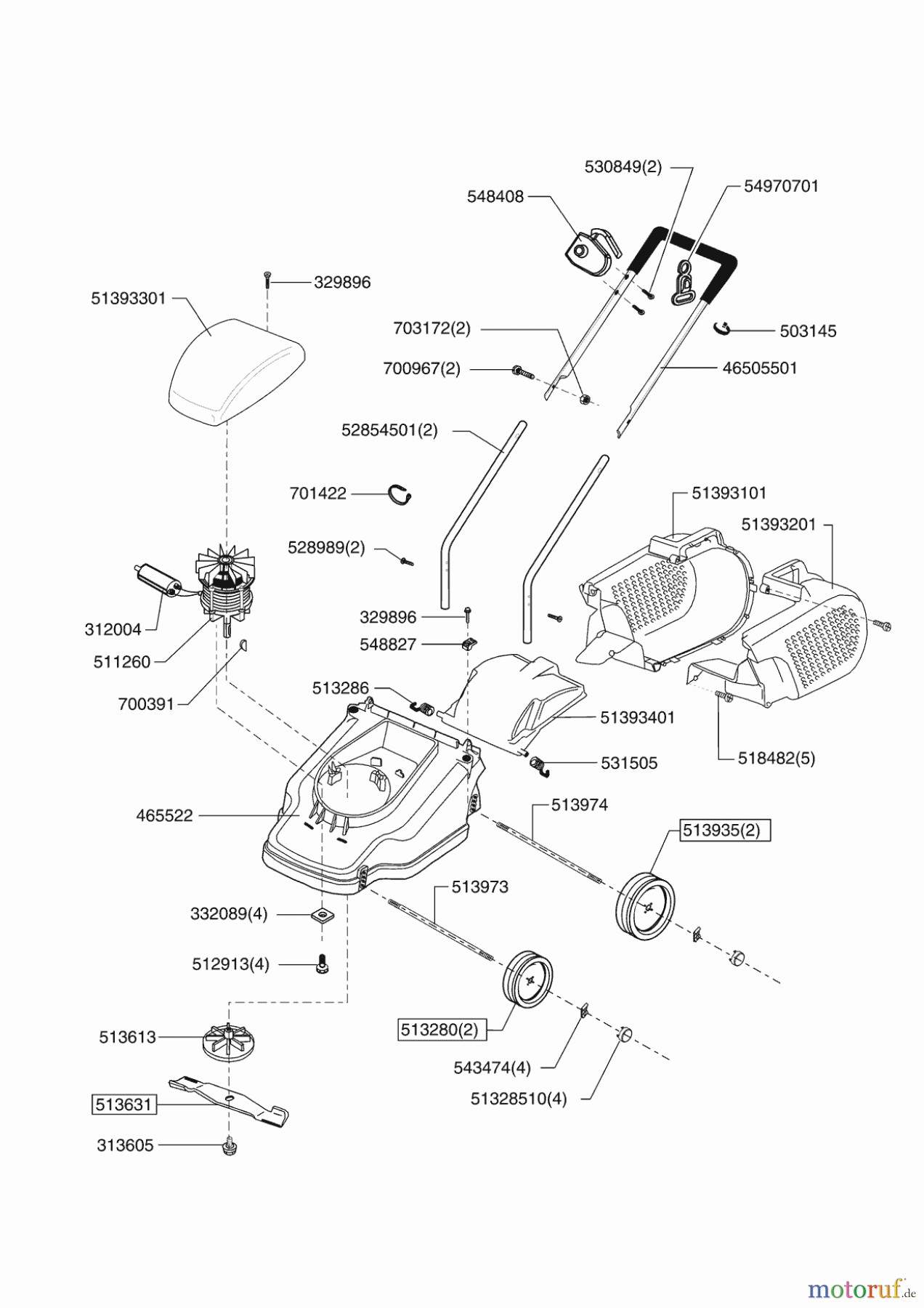  Orion Gartentechnik Elektrorasenmäher 38 E ab 03/2006 Seite 1