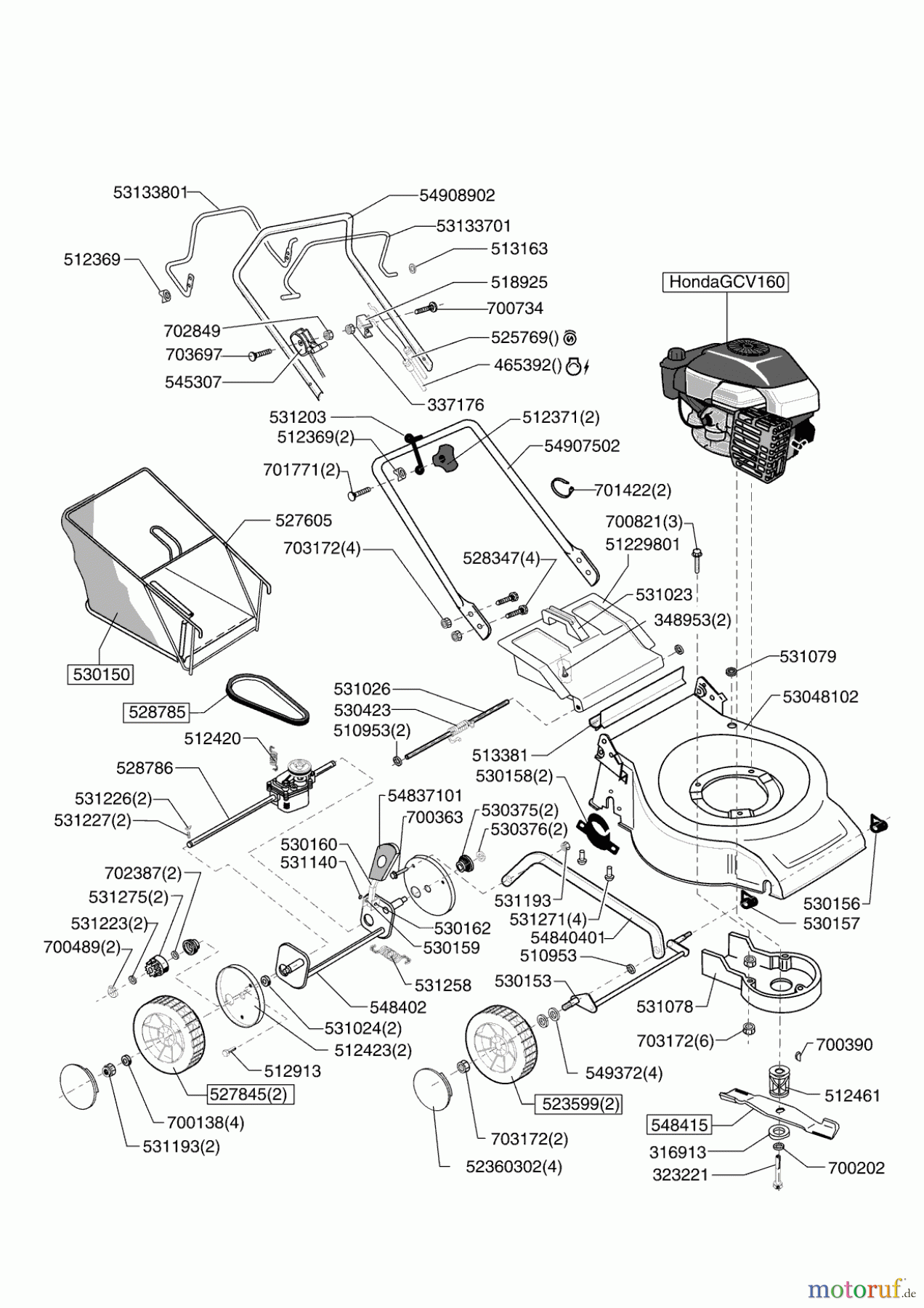  AL-KO Gartentechnik Benzinrasenmäher LTS 453 SH  03/2006 Seite 1