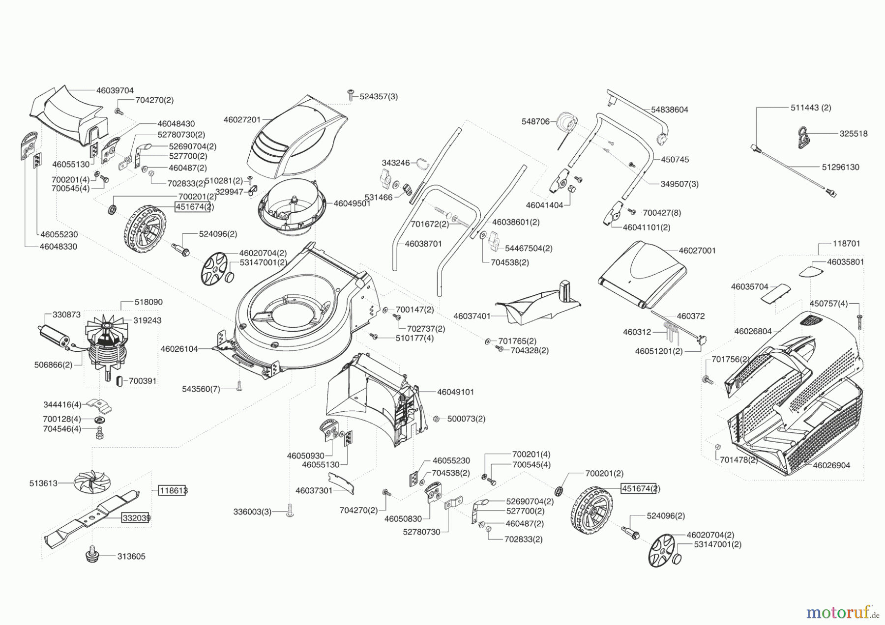 AL-KO Gartentechnik Elektrorasenmäher COMFORT 47 EC 1600 W BIO-C 04/2006 - 01/2009 Seite 1