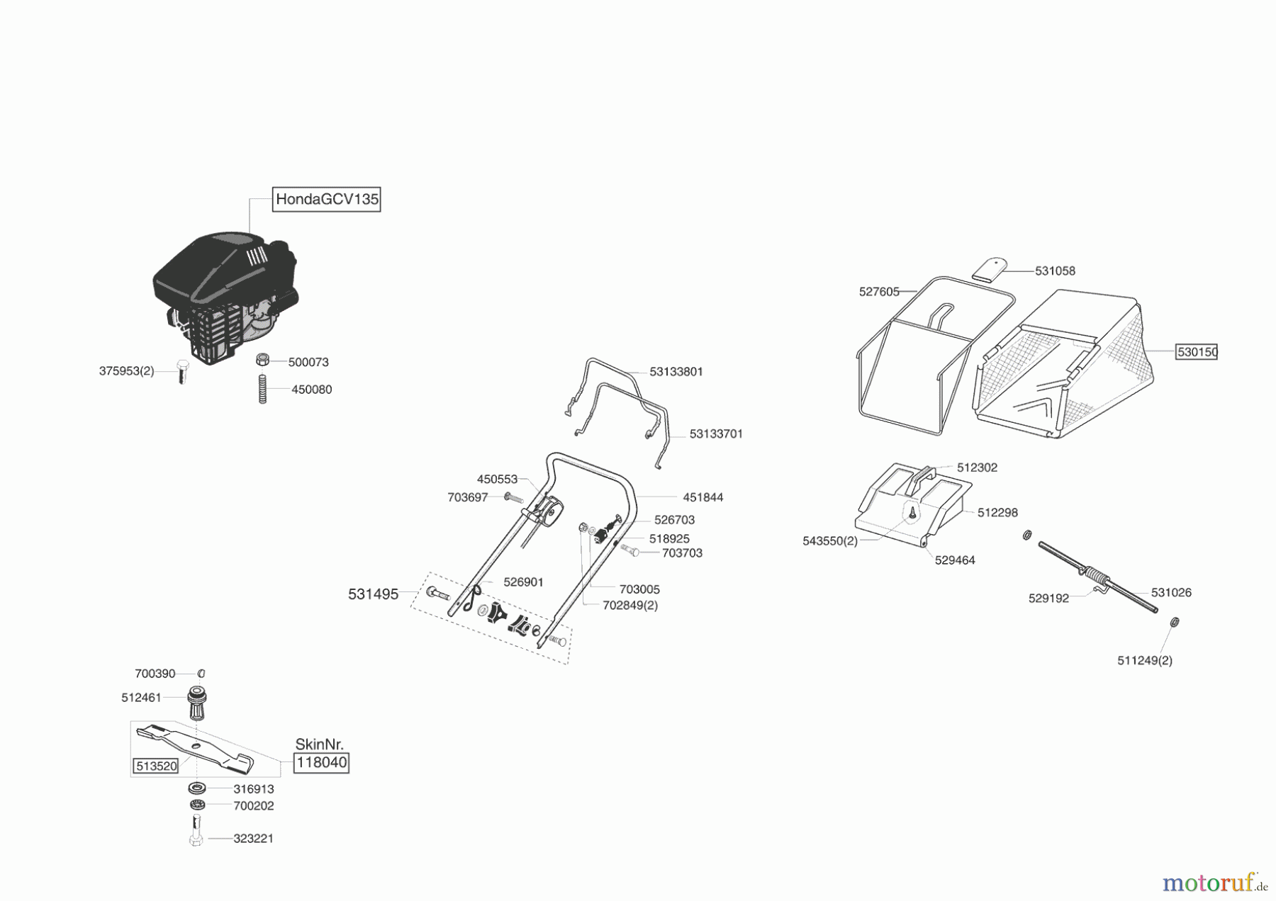  AL-KO Gartentechnik Benzinrasenmäher EASY-MOW 4600 HPD   08/2006 - 05/2007 Seite 1