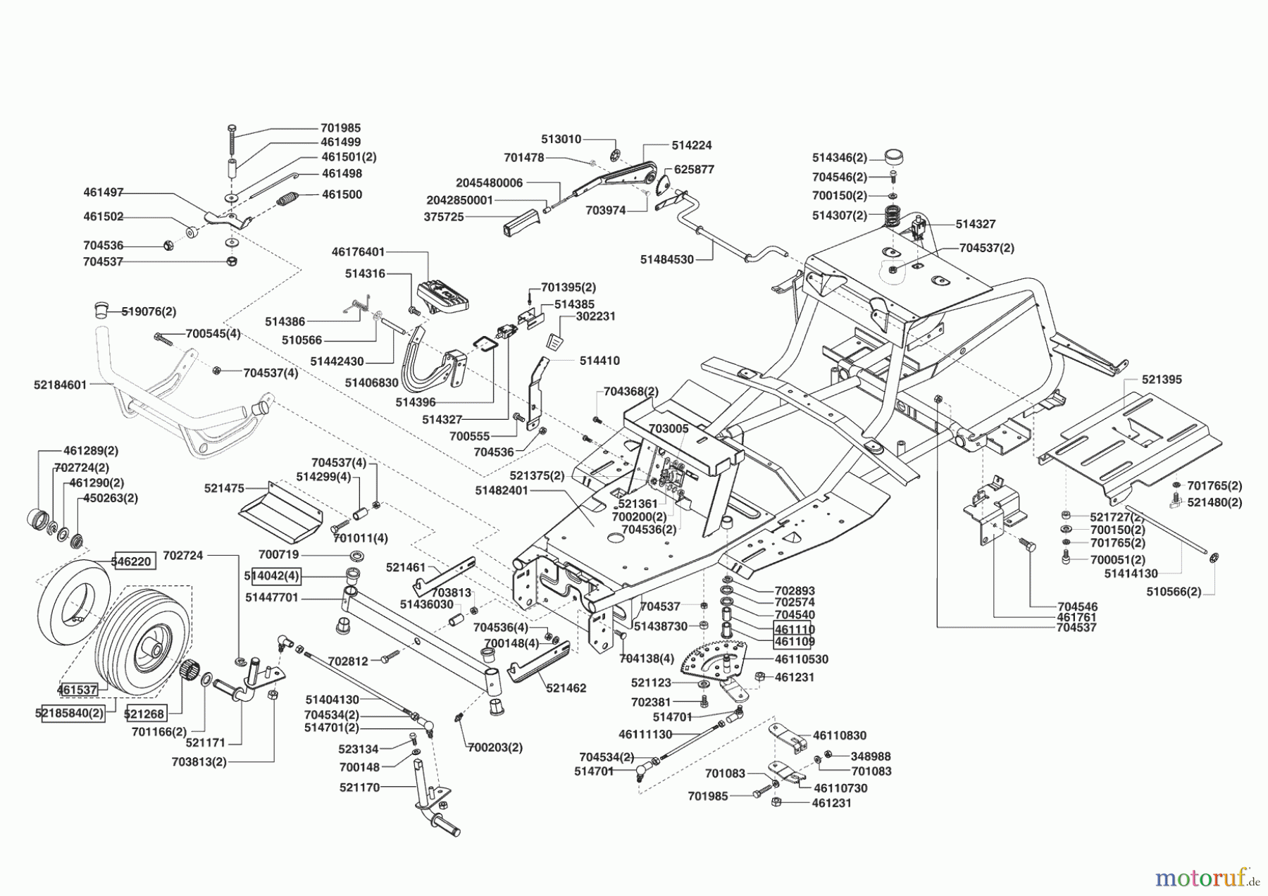 Powerline Gartentechnik Rasentraktor T 15-92 HD 08/2006 - 10/2007 Seite 2