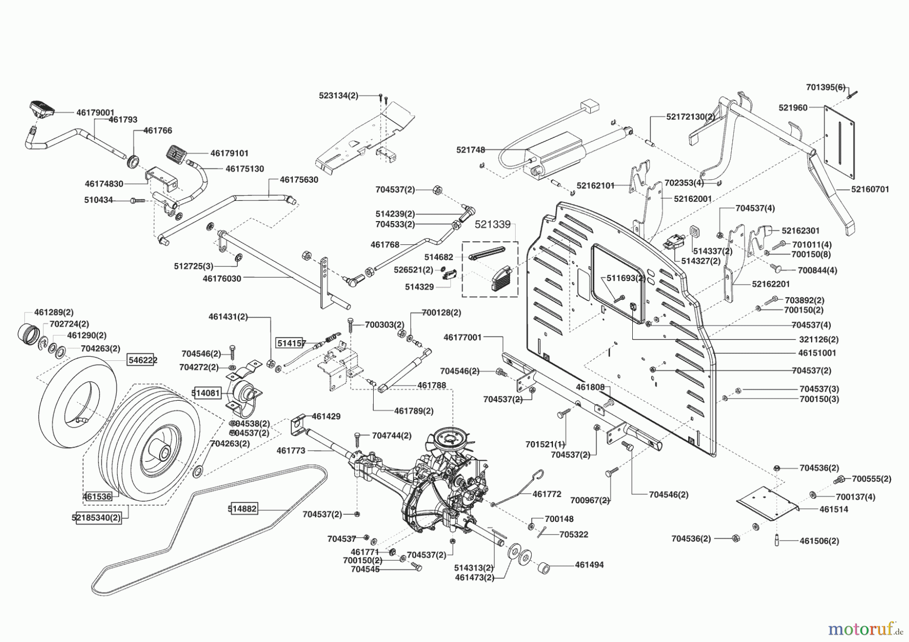  Powerline Gartentechnik Rasentraktor T 15-102 HDE-K 08/2006 - 11/2007 Seite 3