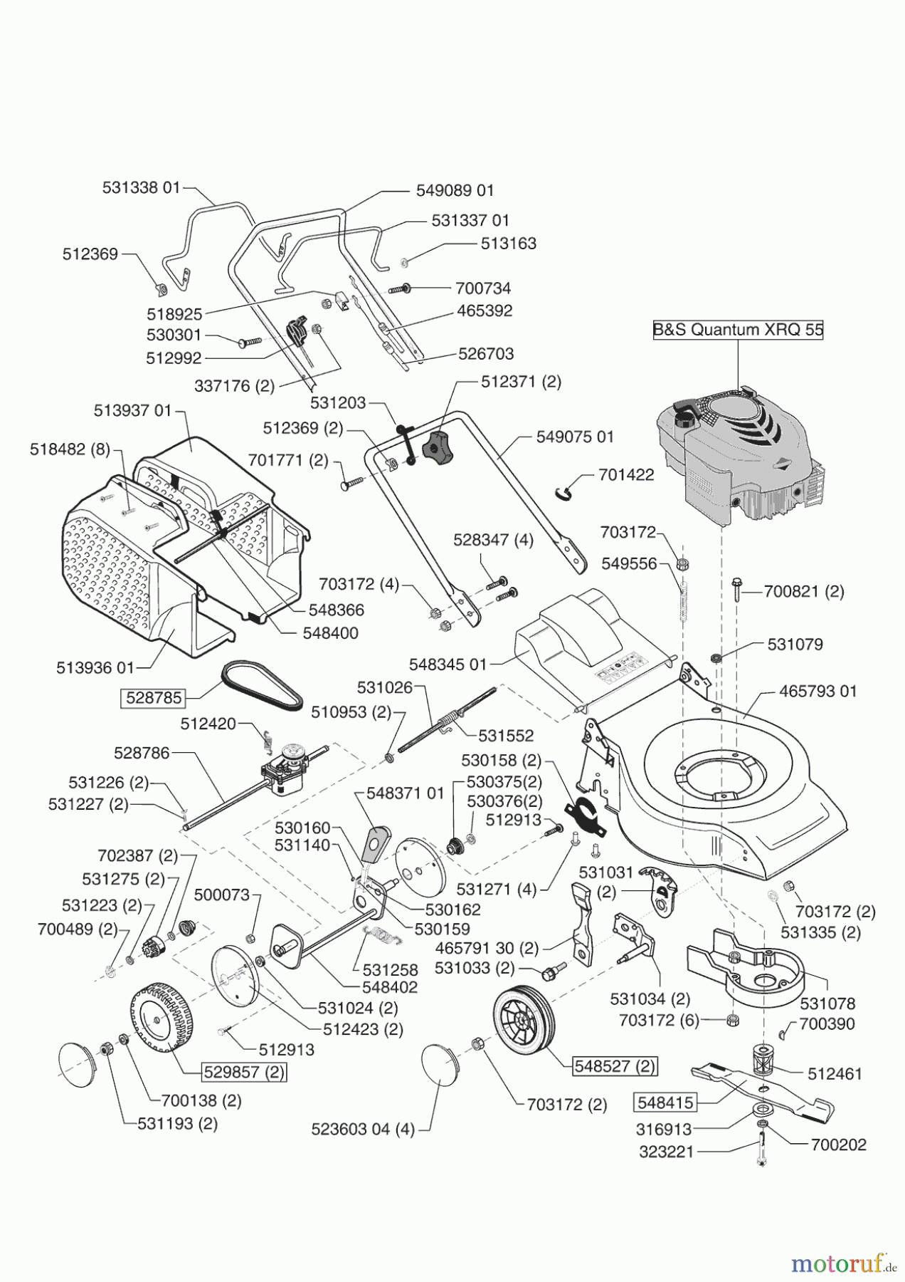 GARDENCARE Gartentechnik Benzinrasenmäher 51 BR 08/2006 - 01/2008 Seite 1