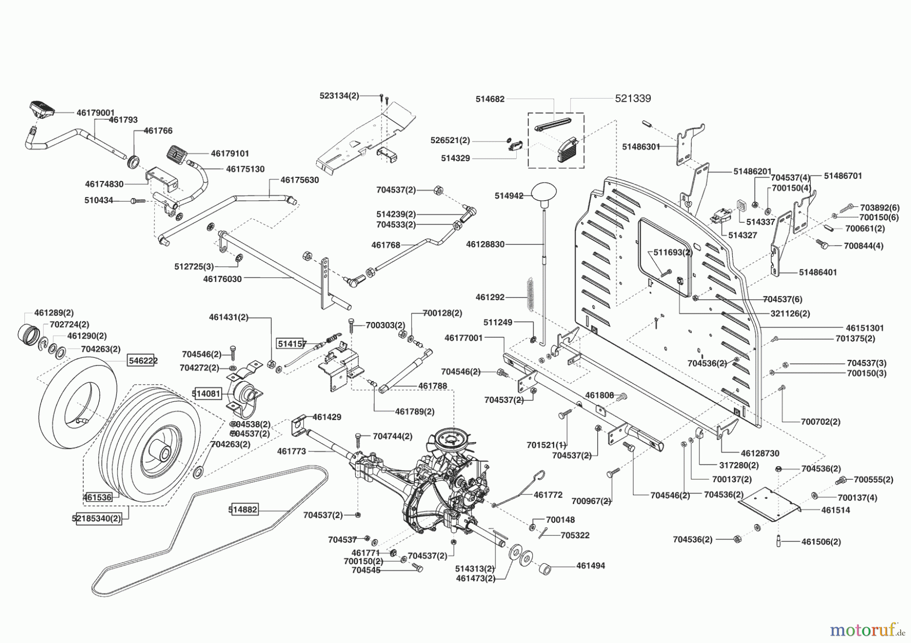  Powerline Gartentechnik Rasentraktor T 16-102 HD-H 09/2006 - 11/2006 Seite 3