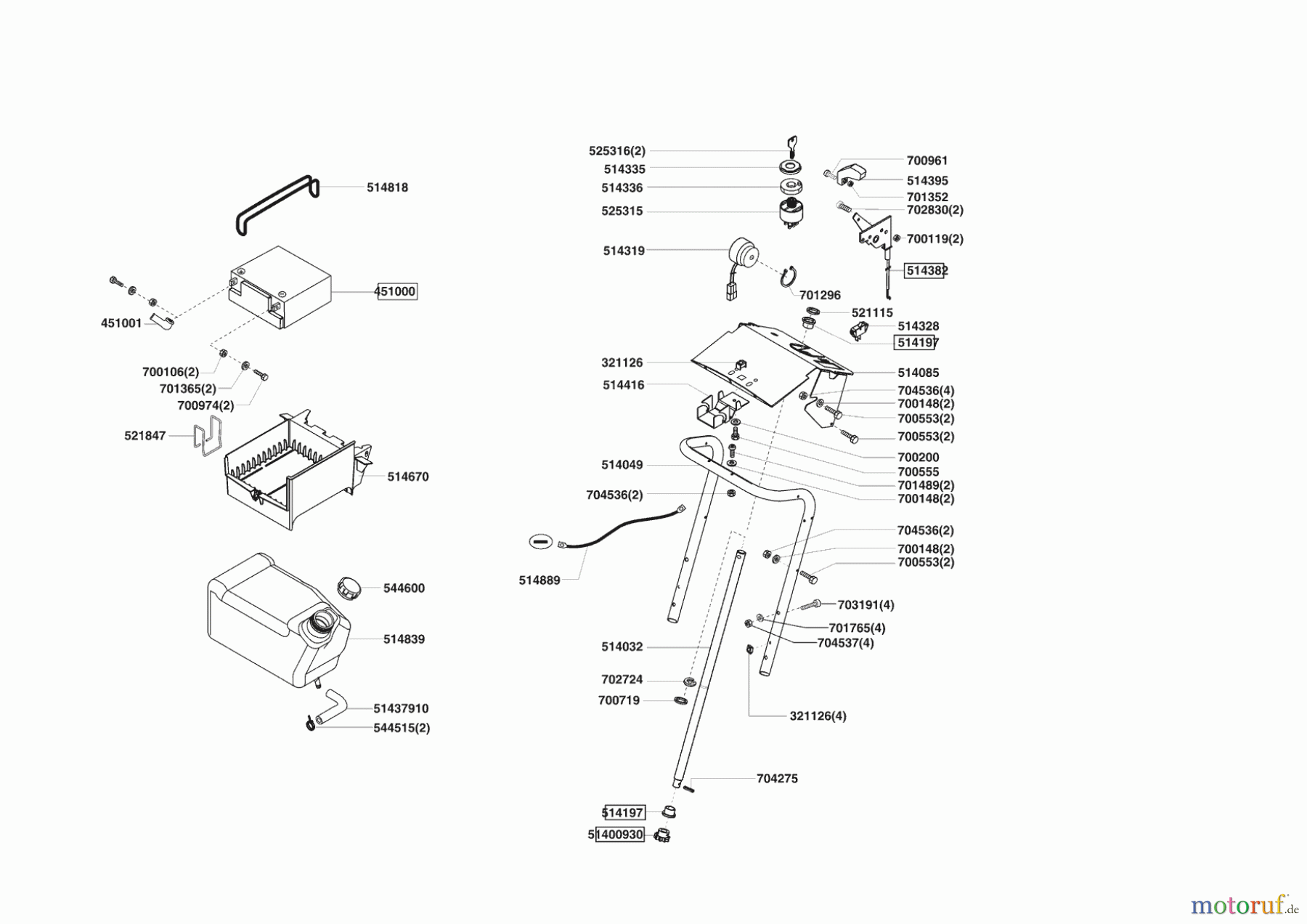 Powerline Gartentechnik Rasentraktor T 18-102 HDE 09/2006 - 10/2007 Seite 6